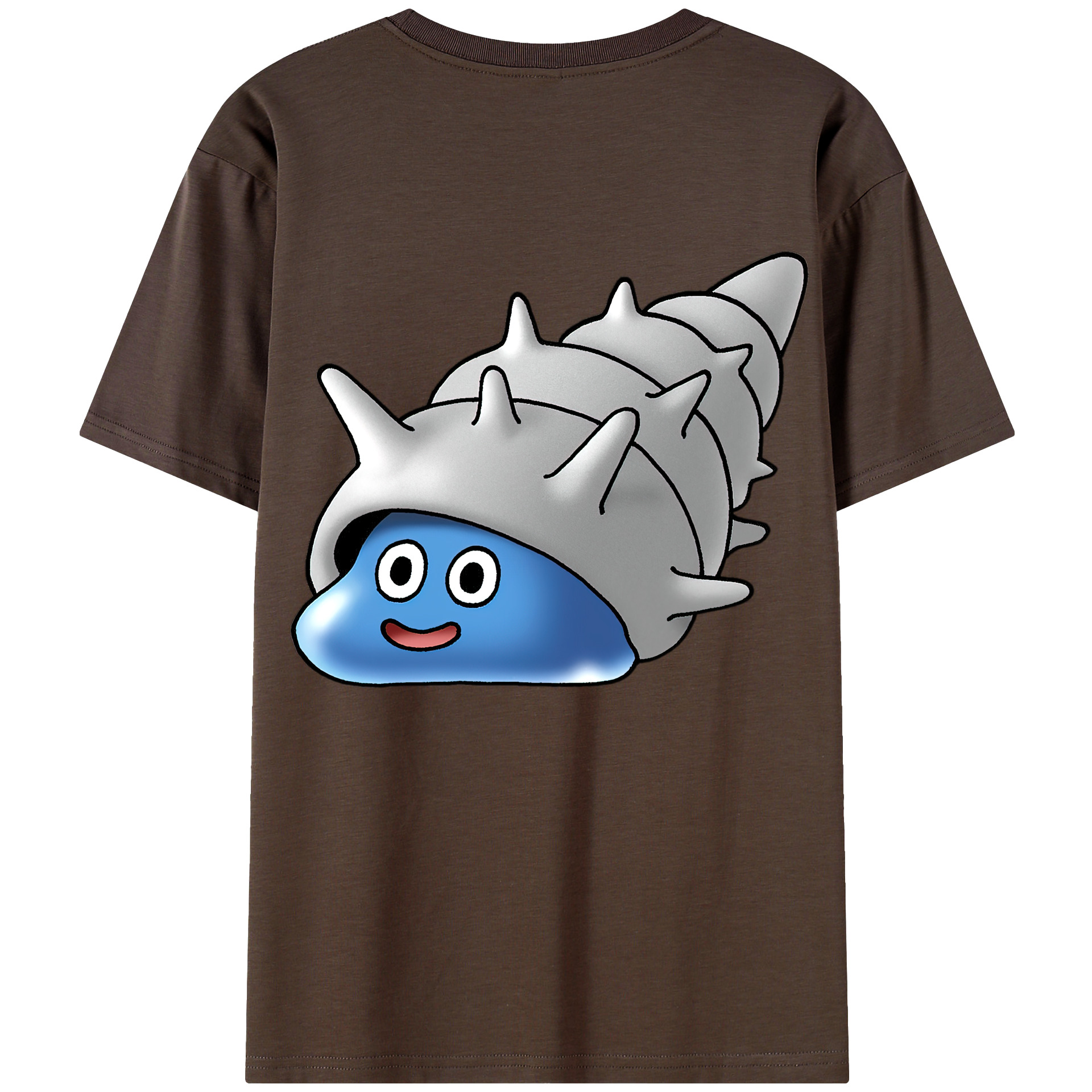 （画像用） ドラゴンクエスト Doragon Kuesuto Dragon Quest 綿100％半袖Tシャツ（背面プリント）