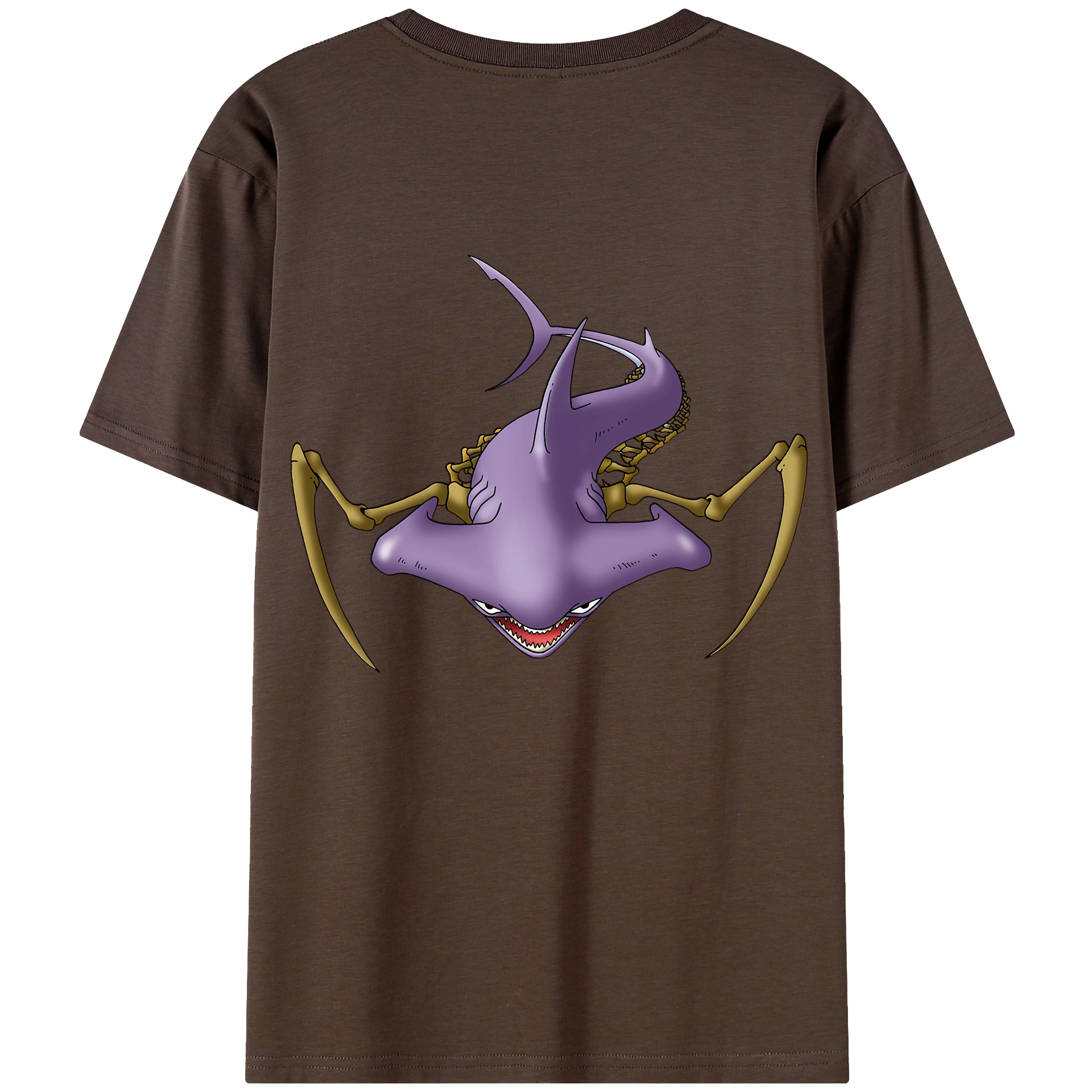 （画像用） ドラゴンクエスト Doragon Kuesuto Dragon Quest 綿100％半袖Tシャツ（背面プリント）