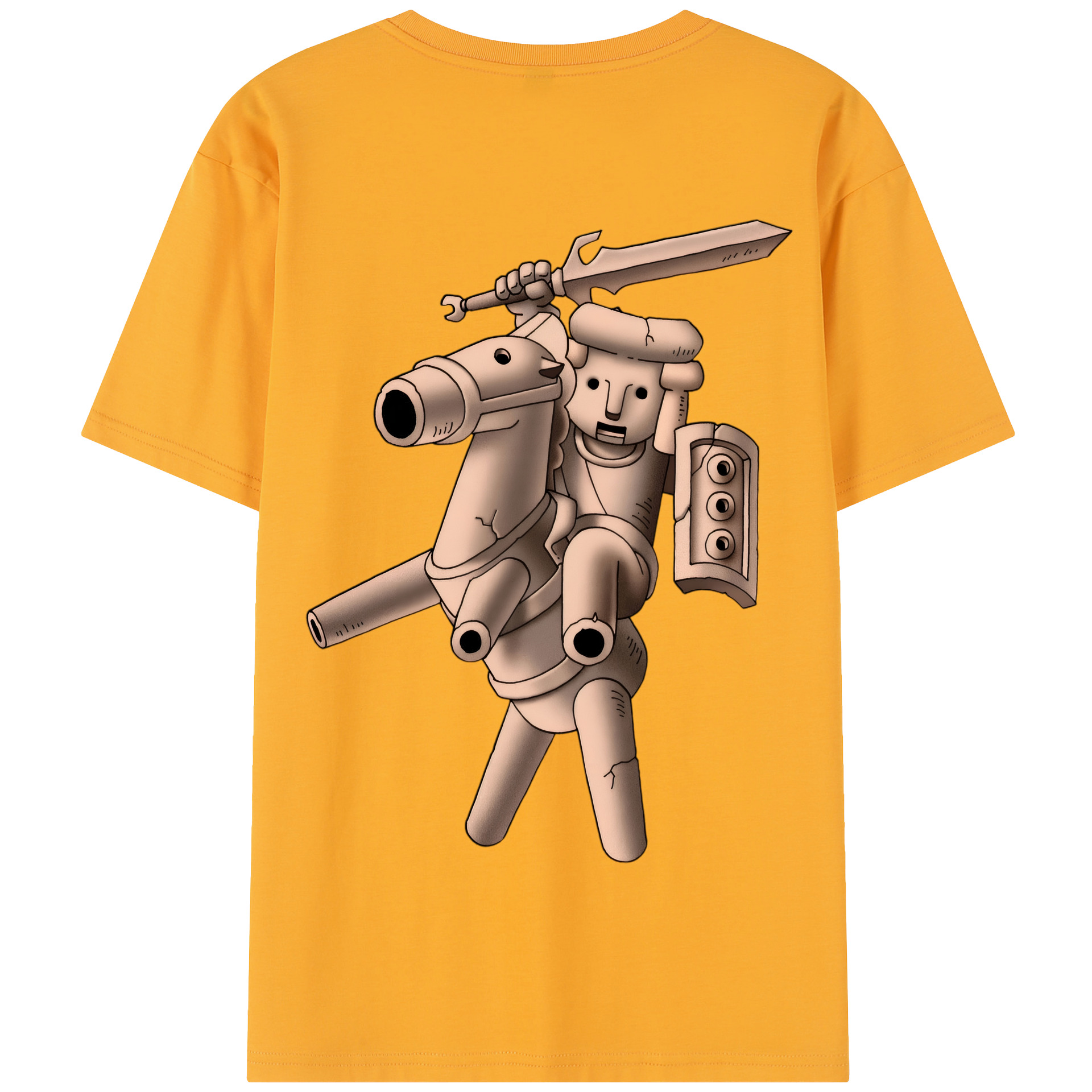 （画像用） ドラゴンクエスト Doragon Kuesuto Dragon Quest 綿100％半袖Tシャツ（背面プリント）