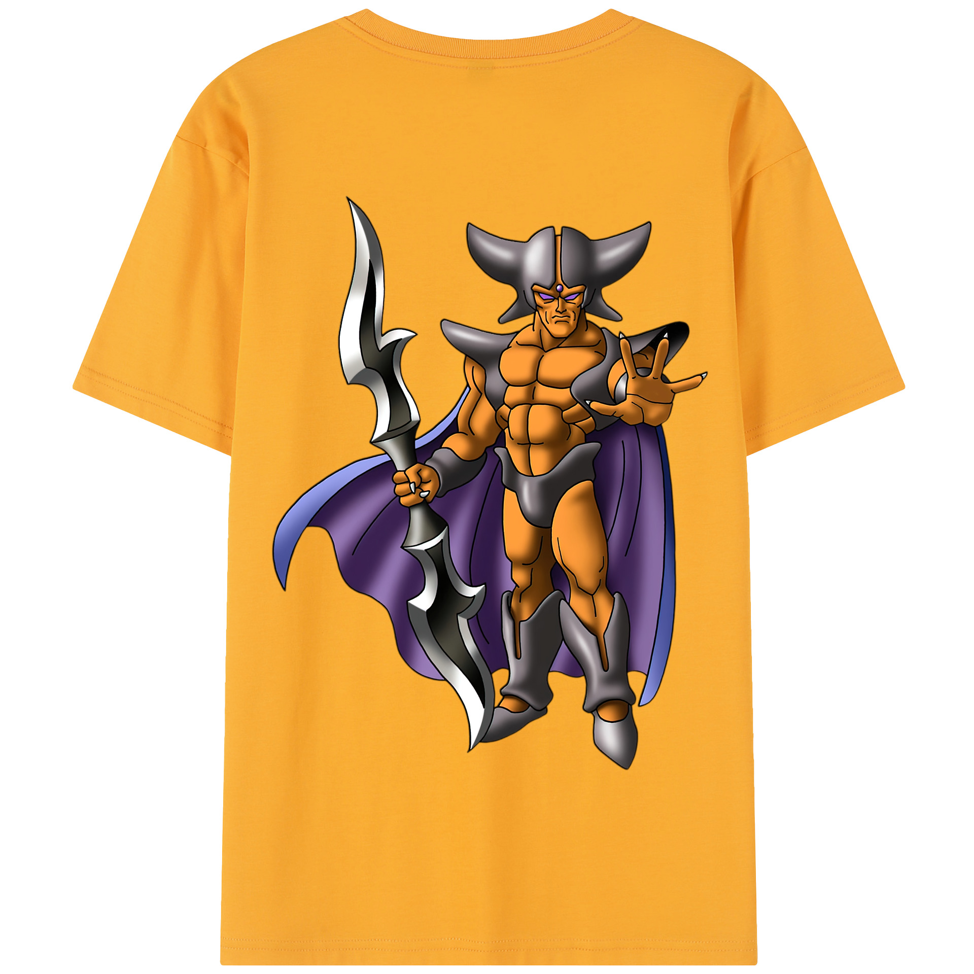 （画像用） ドラゴンクエスト Doragon Kuesuto Dragon Quest 綿100％半袖Tシャツ（背面プリント）