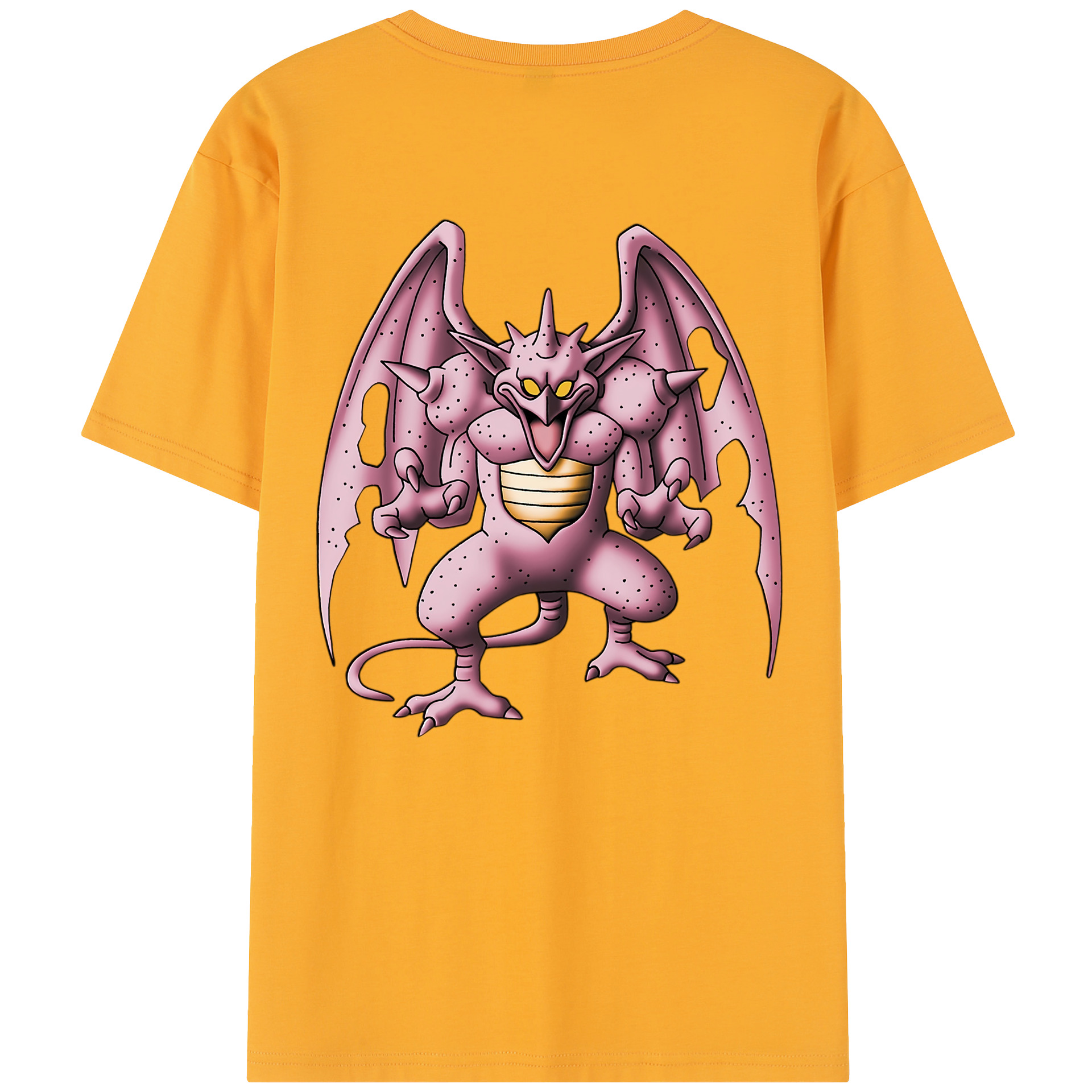 （画像用） ドラゴンクエスト Doragon Kuesuto Dragon Quest 綿100％半袖Tシャツ（背面プリント）