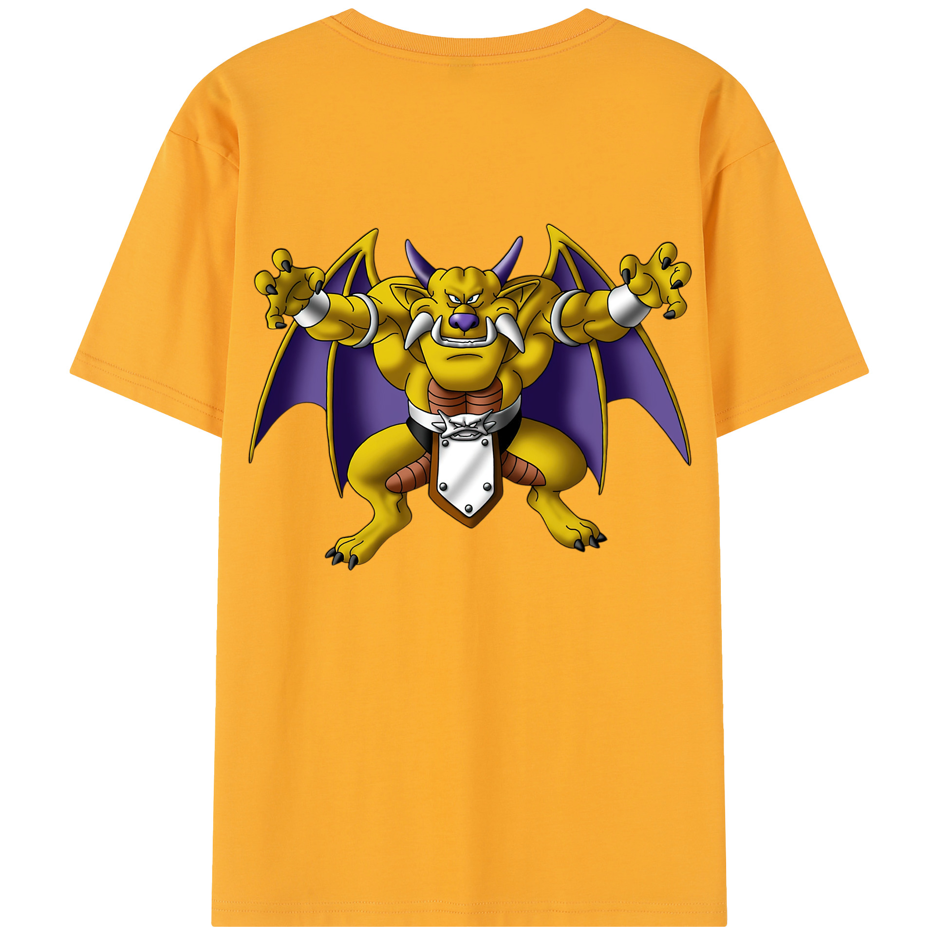 （画像用） ドラゴンクエスト Doragon Kuesuto Dragon Quest 綿100％半袖Tシャツ（背面プリント）