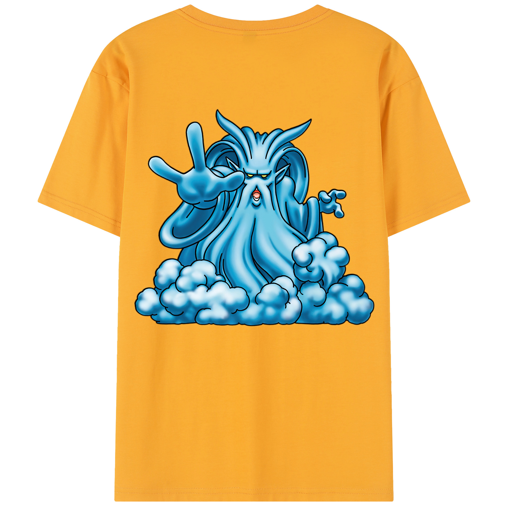 （画像用） ドラゴンクエスト Doragon Kuesuto Dragon Quest 綿100％半袖Tシャツ（背面プリント）