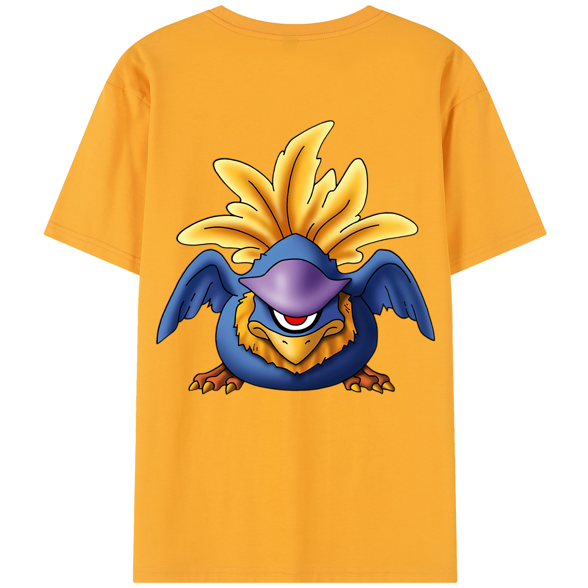 （画像用） ドラゴンクエスト Doragon Kuesuto Dragon Quest 綿100％半袖Tシャツ（背面プリント）