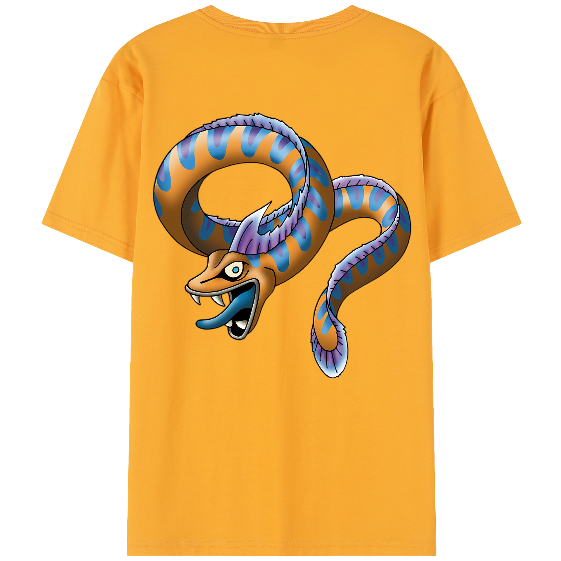 （画像用） ドラゴンクエスト Doragon Kuesuto Dragon Quest 綿100％半袖Tシャツ（背面プリント）