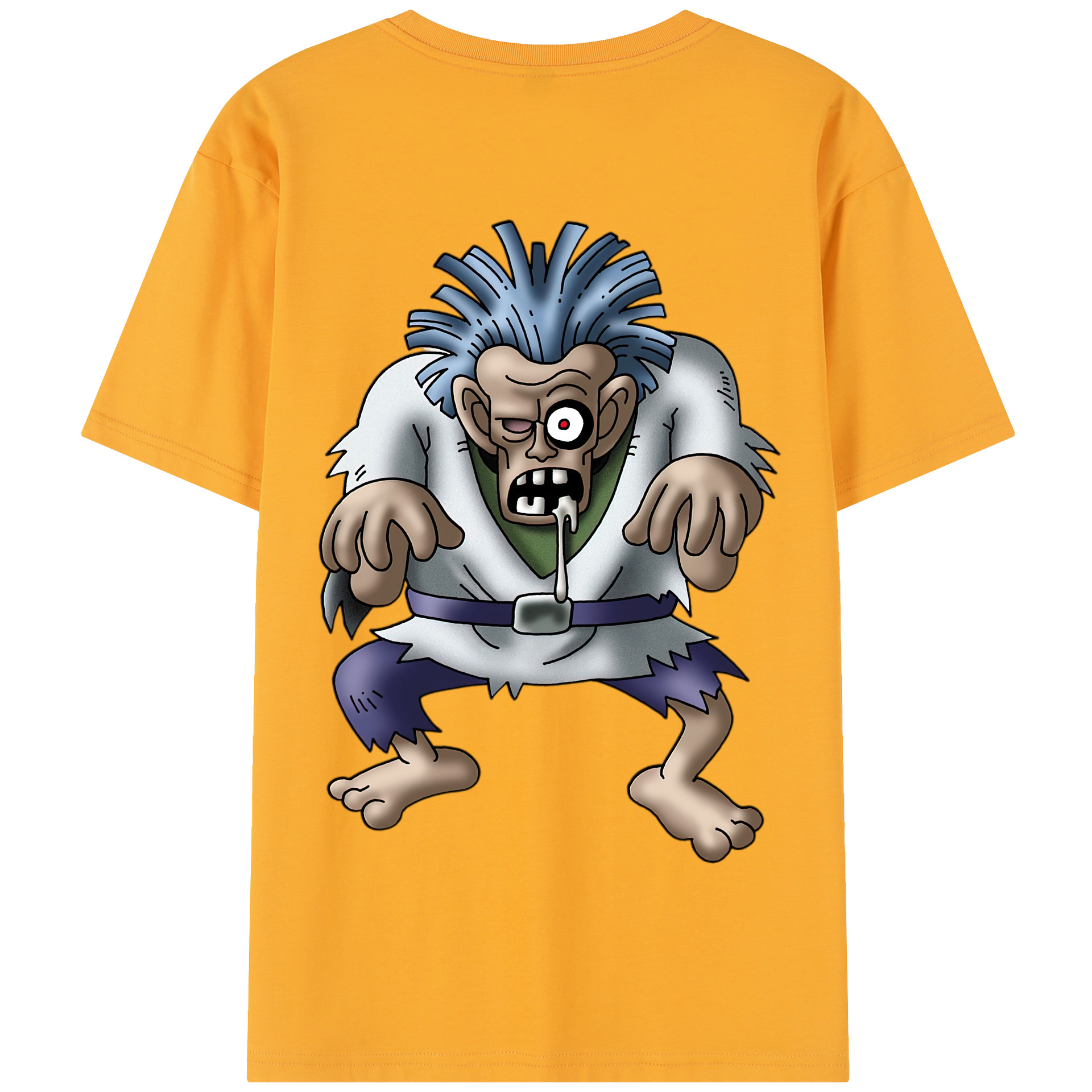 （画像用） ドラゴンクエスト Doragon Kuesuto Dragon Quest 綿100％半袖Tシャツ（背面プリント）