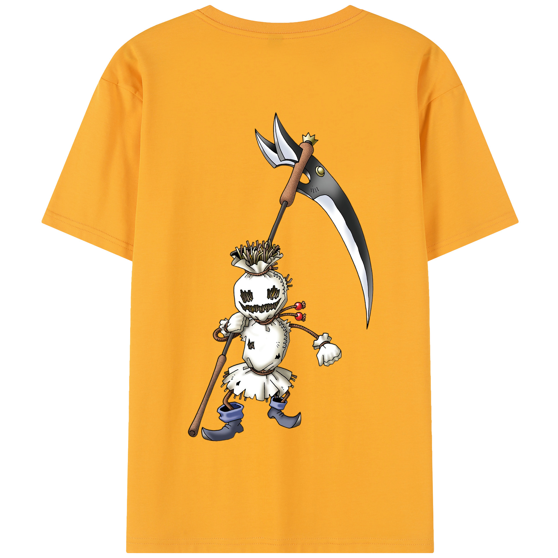 （画像用） ドラゴンクエスト Doragon Kuesuto Dragon Quest 綿100％半袖Tシャツ（背面プリント）