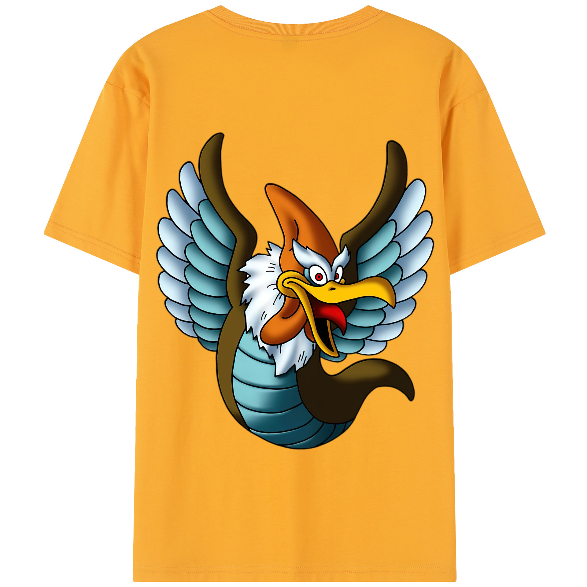 （画像用） ドラゴンクエスト Doragon Kuesuto Dragon Quest 綿100％半袖Tシャツ（背面プリント）