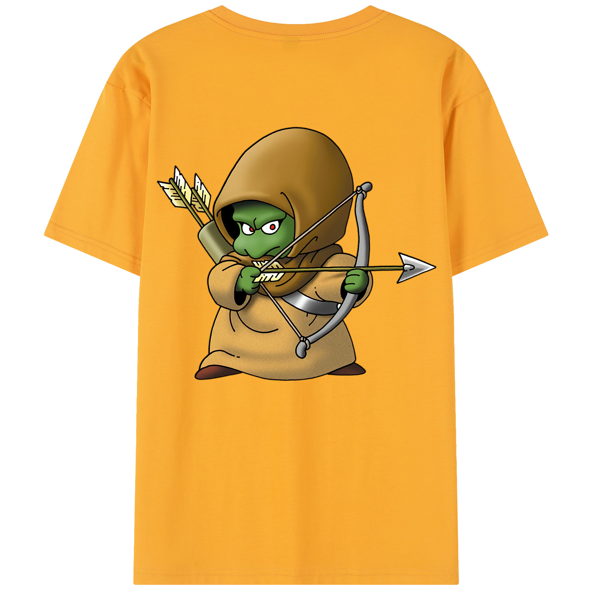 （画像用） ドラゴンクエスト Doragon Kuesuto Dragon Quest 綿100％半袖Tシャツ（背面プリント）
