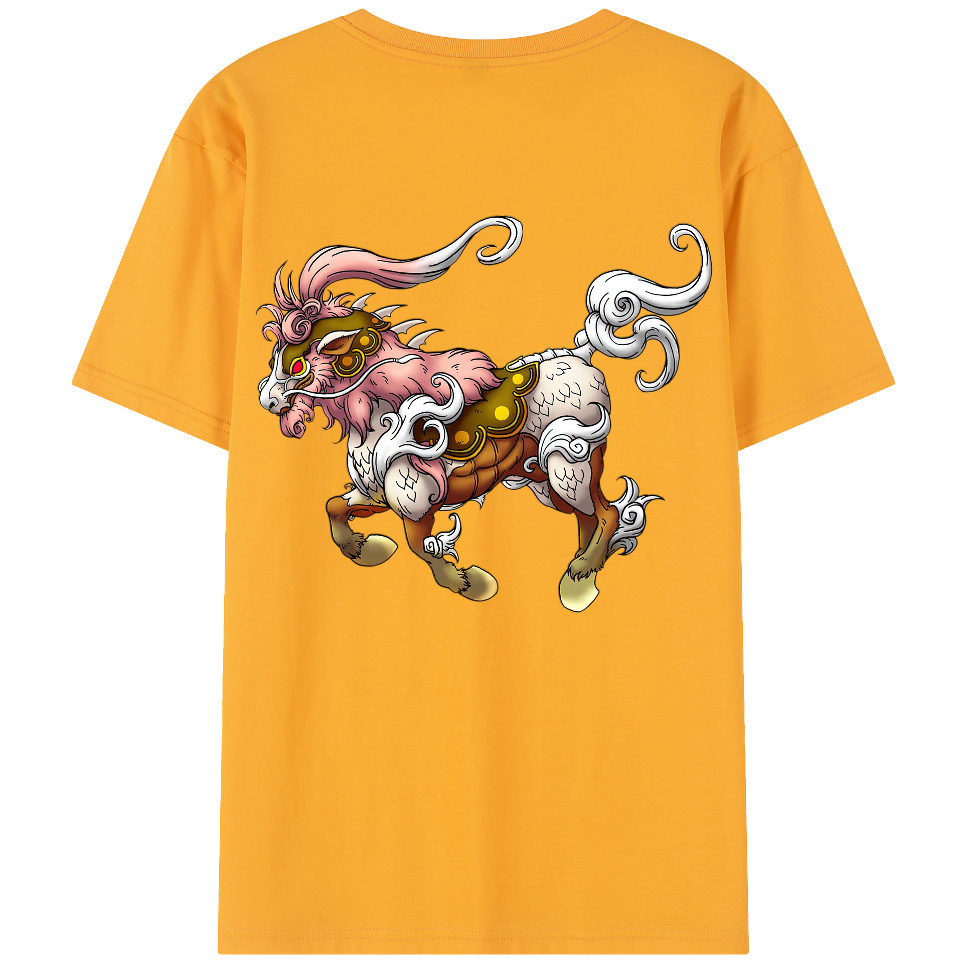 （画像用） ドラゴンクエスト Doragon Kuesuto Dragon Quest 綿100％半袖Tシャツ（背面プリント）