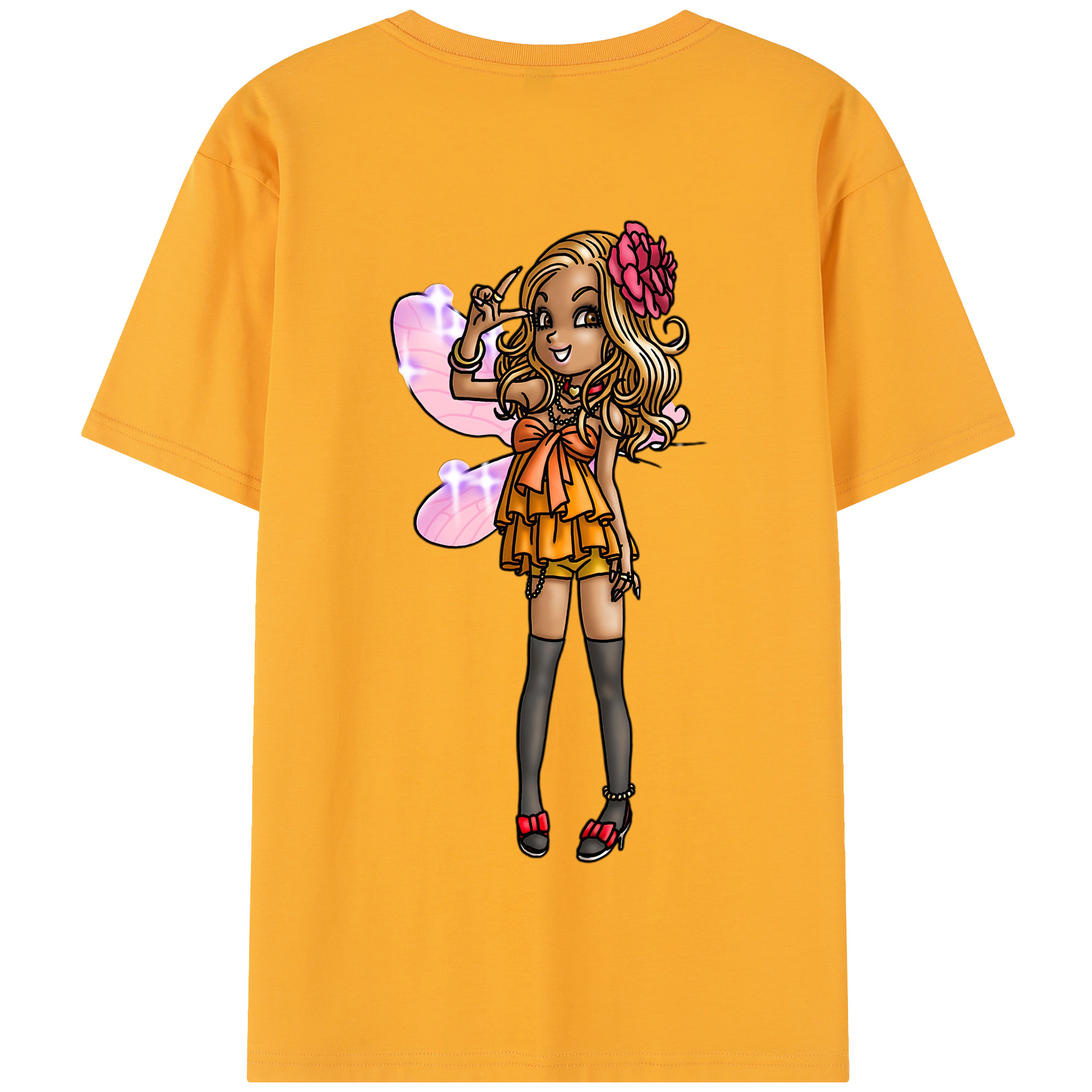 （画像用） ドラゴンクエスト Doragon Kuesuto Dragon Quest 綿100％半袖Tシャツ（背面プリント）
