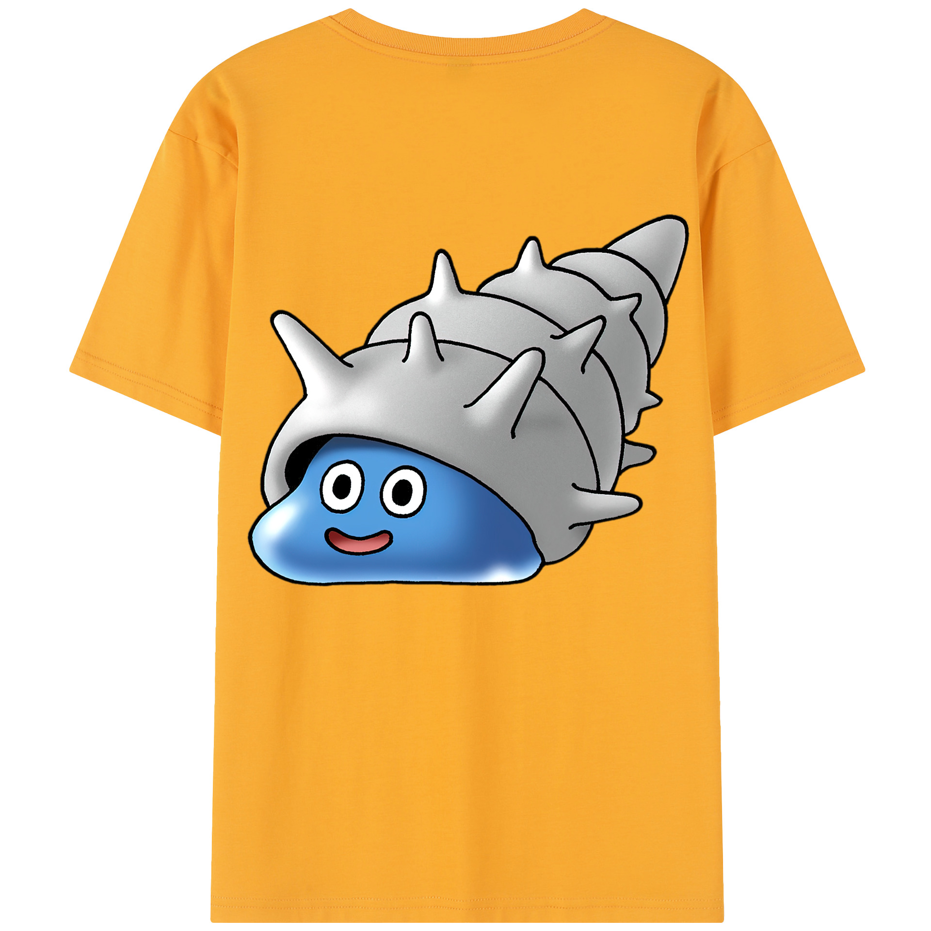 （画像用） ドラゴンクエスト Doragon Kuesuto Dragon Quest 綿100％半袖Tシャツ（背面プリント）