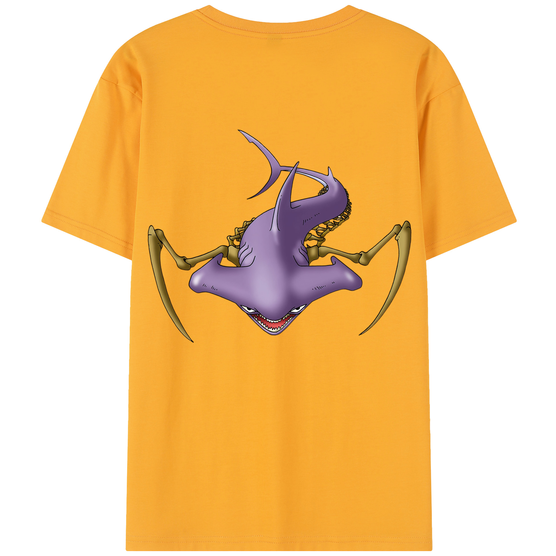 （画像用） ドラゴンクエスト Doragon Kuesuto Dragon Quest 綿100％半袖Tシャツ（背面プリント）