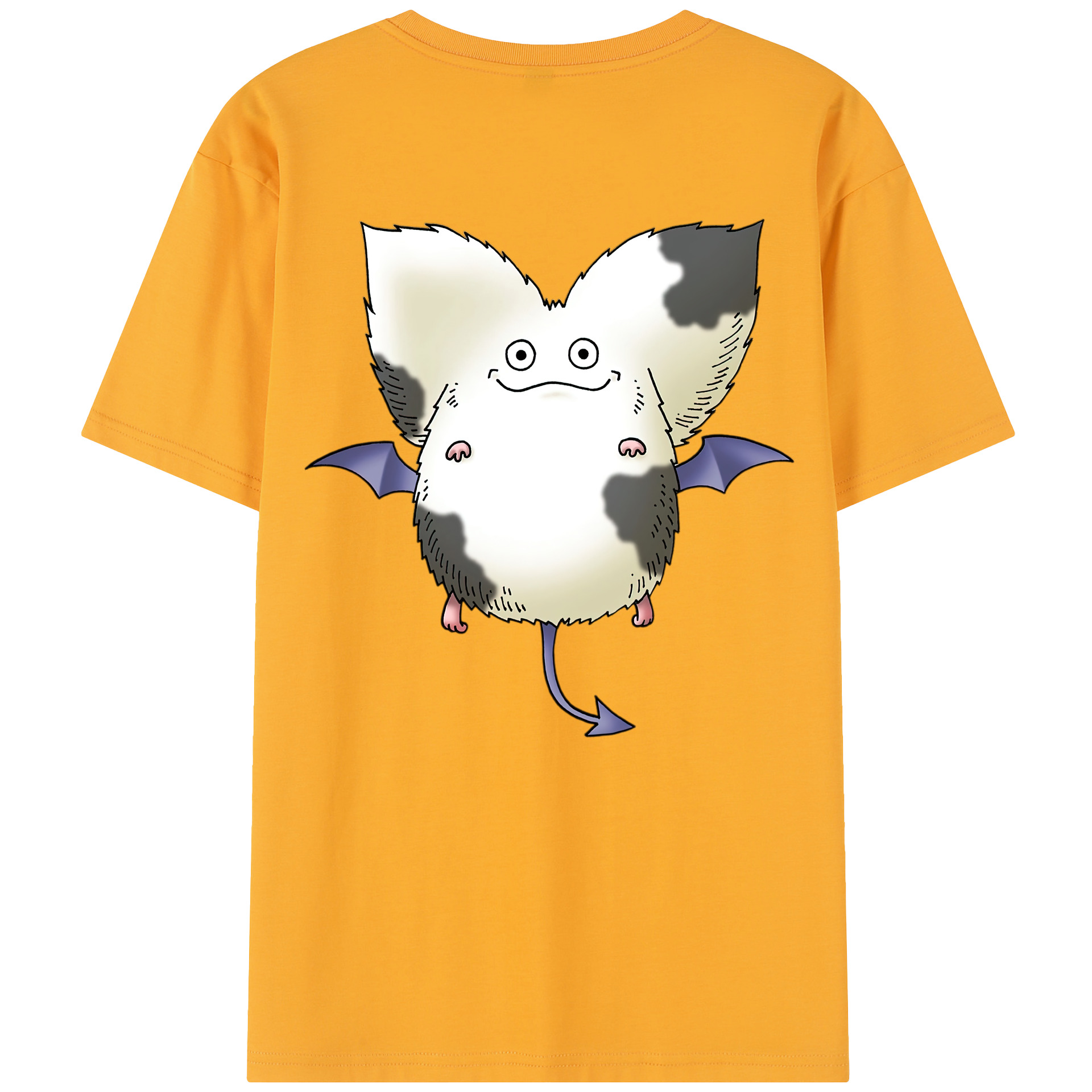 （画像用） ドラゴンクエスト Doragon Kuesuto Dragon Quest 綿100％半袖Tシャツ（背面プリント）