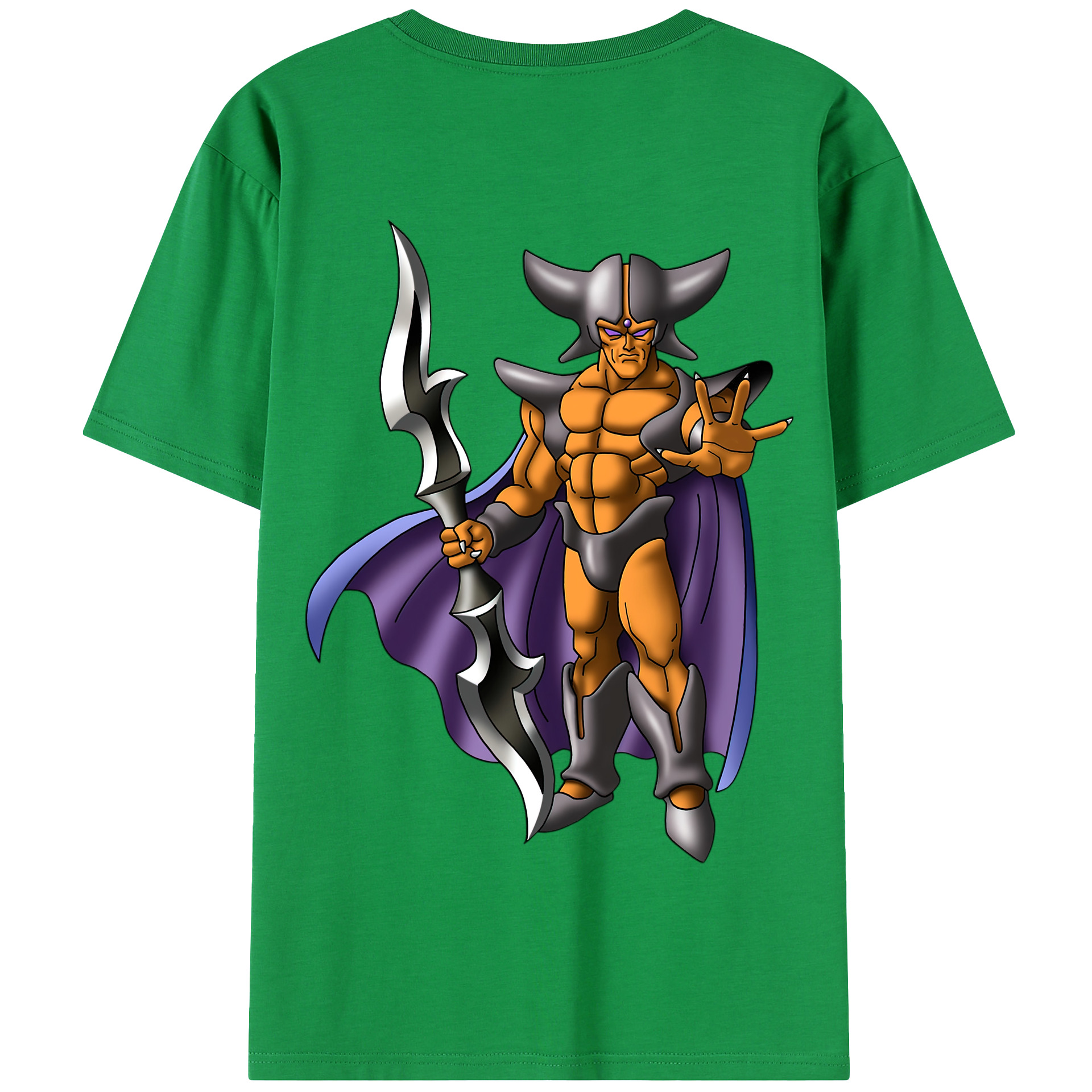 （画像用） ドラゴンクエスト Doragon Kuesuto Dragon Quest 綿100％半袖Tシャツ（背面プリント）