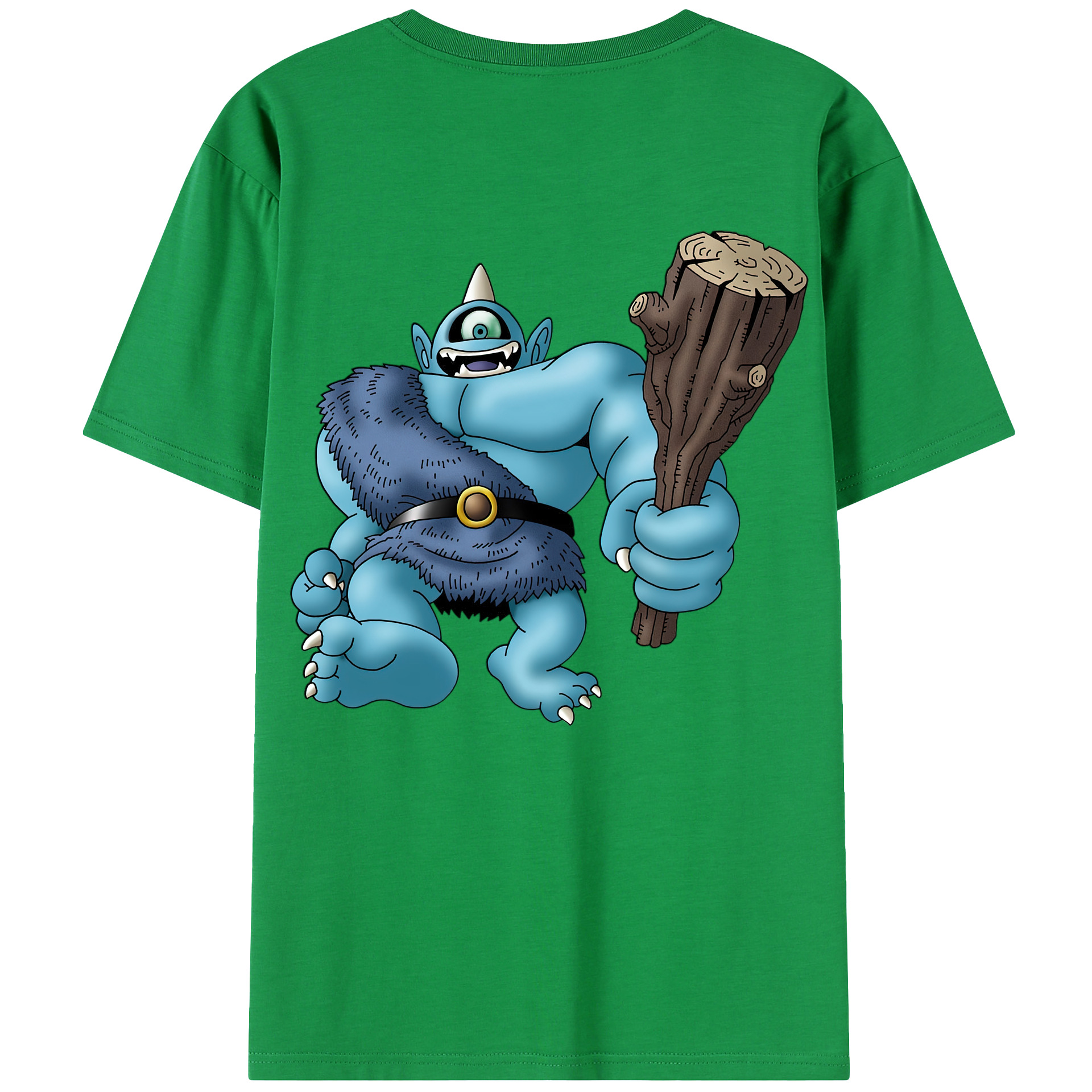 （画像用） ドラゴンクエスト Doragon Kuesuto Dragon Quest 綿100％半袖Tシャツ（背面プリント）
