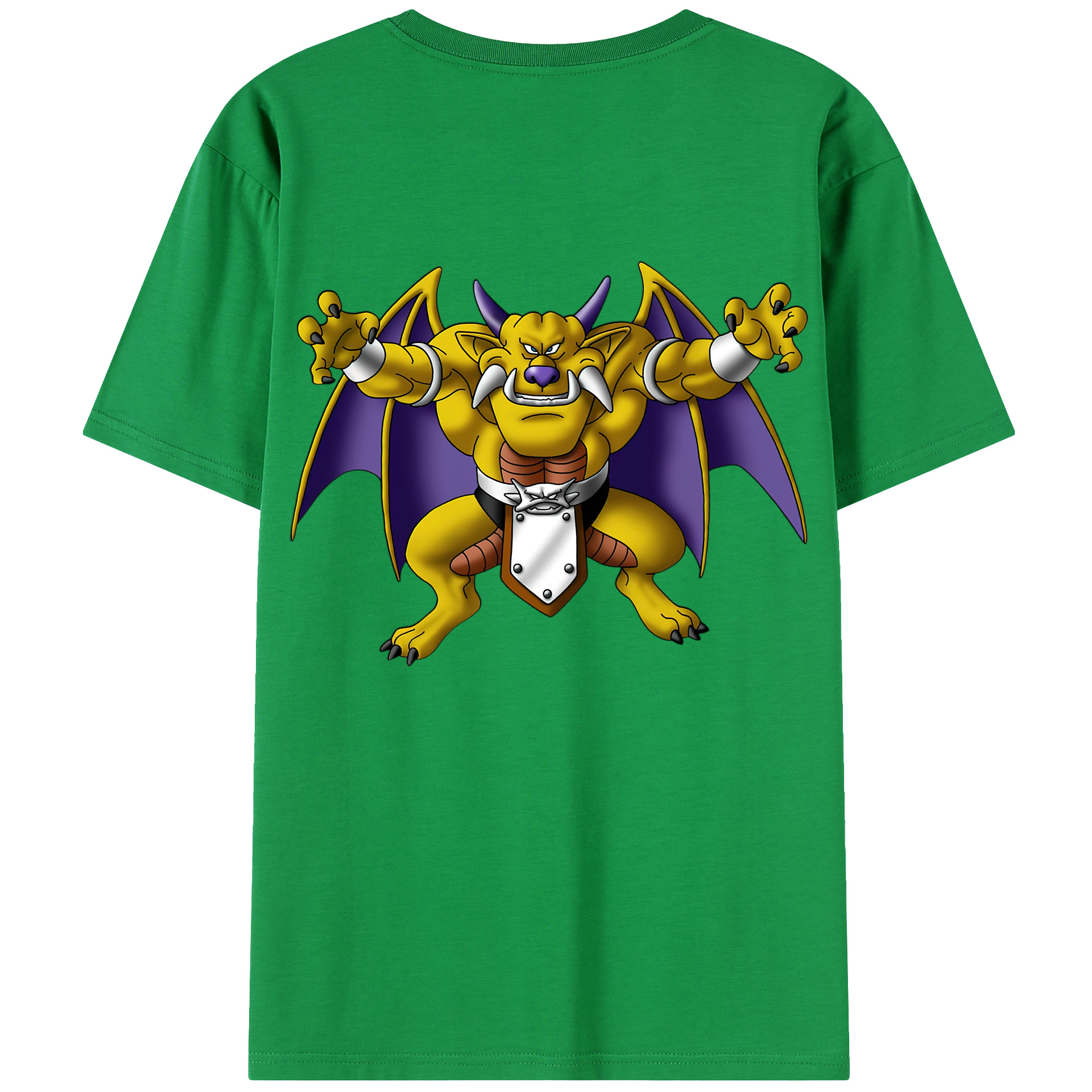 （画像用） ドラゴンクエスト Doragon Kuesuto Dragon Quest 綿100％半袖Tシャツ（背面プリント）