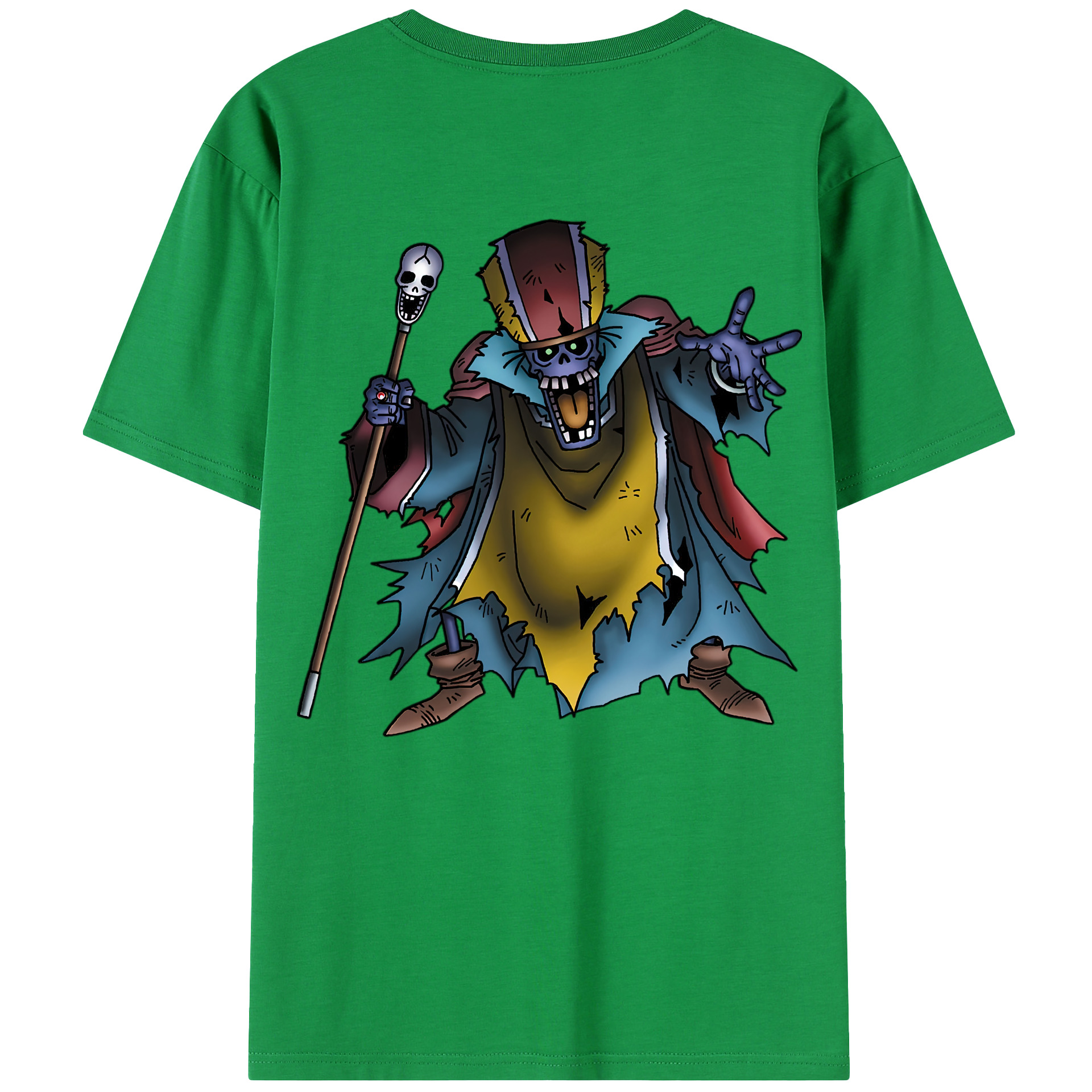 （画像用） ドラゴンクエスト Doragon Kuesuto Dragon Quest 綿100％半袖Tシャツ（背面プリント）