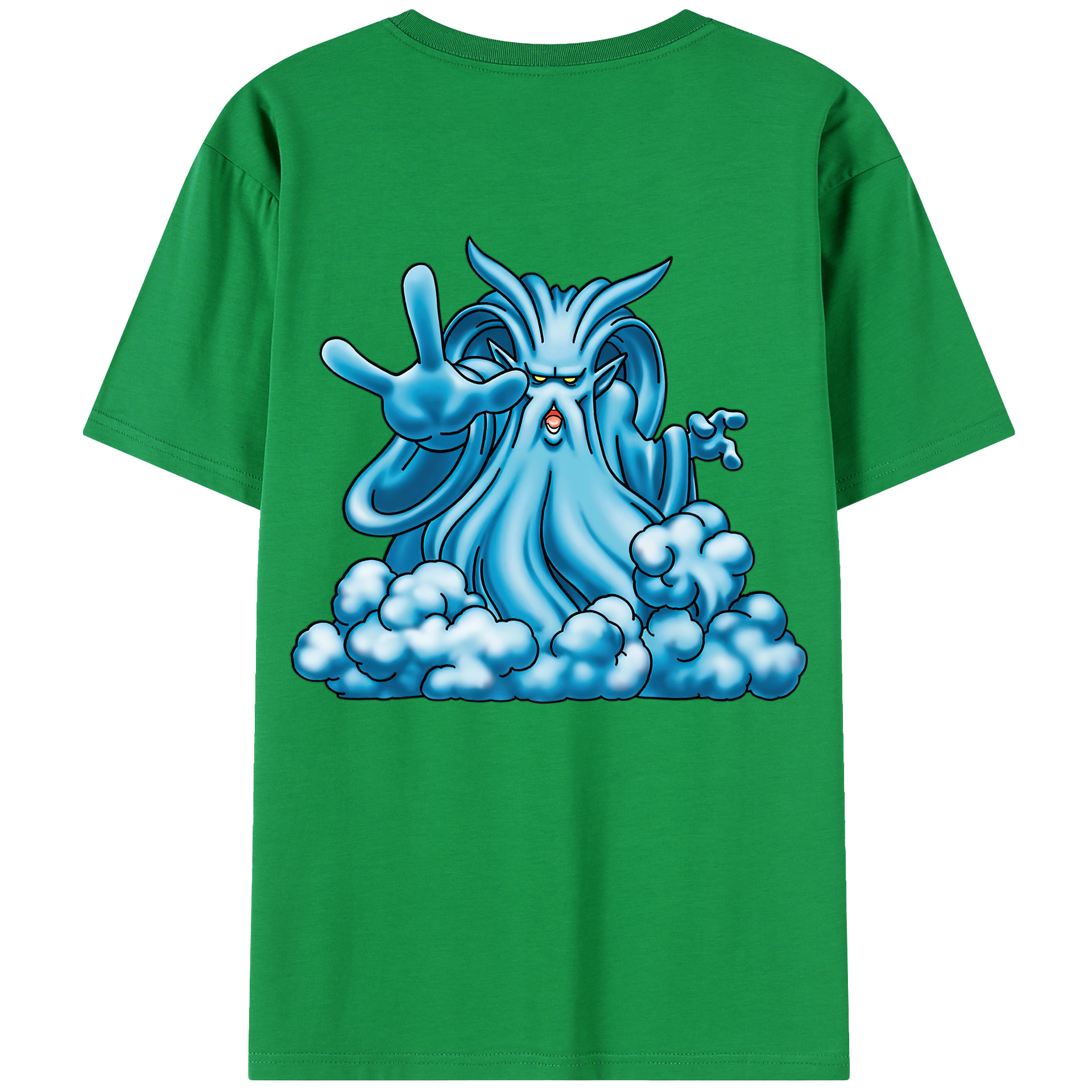 （画像用） ドラゴンクエスト Doragon Kuesuto Dragon Quest 綿100％半袖Tシャツ（背面プリント）