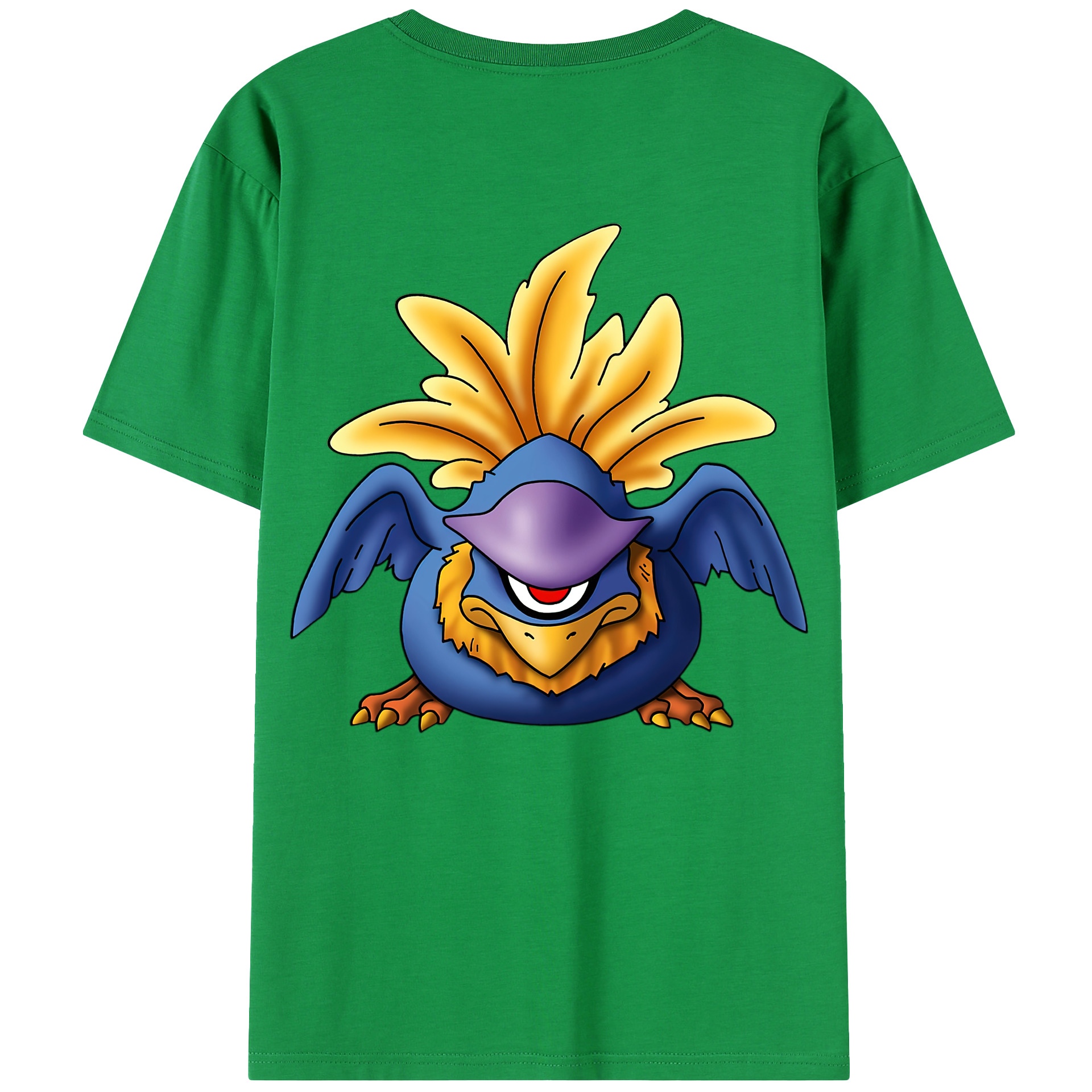 （画像用） ドラゴンクエスト Doragon Kuesuto Dragon Quest 綿100％半袖Tシャツ（背面プリント）