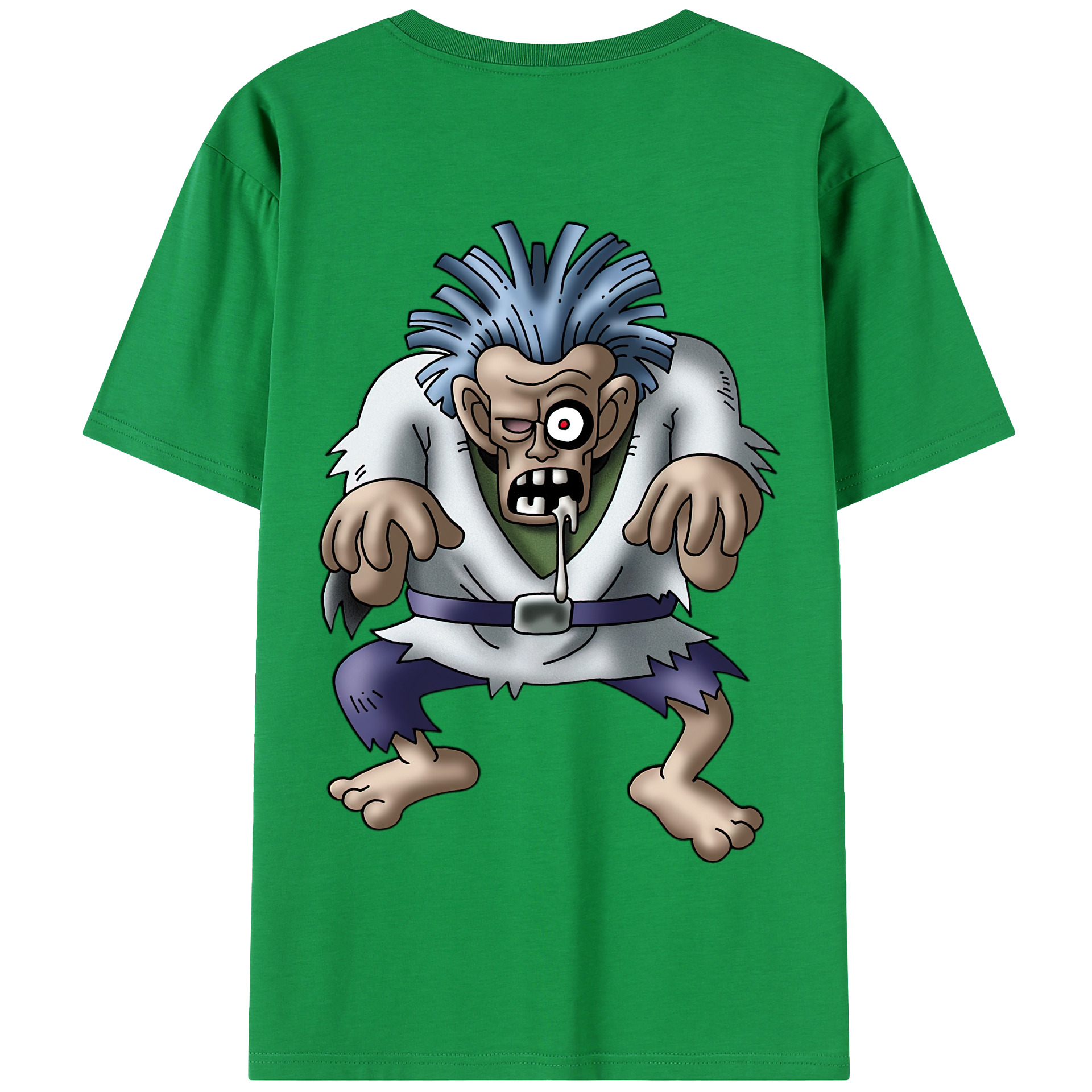 （画像用） ドラゴンクエスト Doragon Kuesuto Dragon Quest 綿100％半袖Tシャツ（背面プリント）