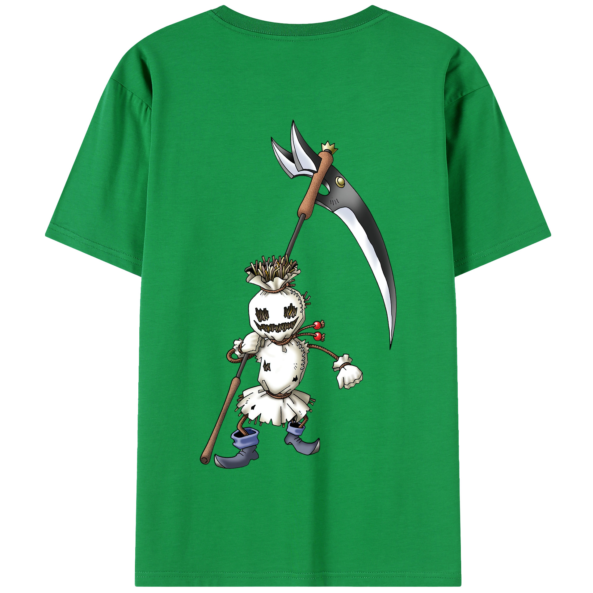 （画像用） ドラゴンクエスト Doragon Kuesuto Dragon Quest 綿100％半袖Tシャツ（背面プリント）