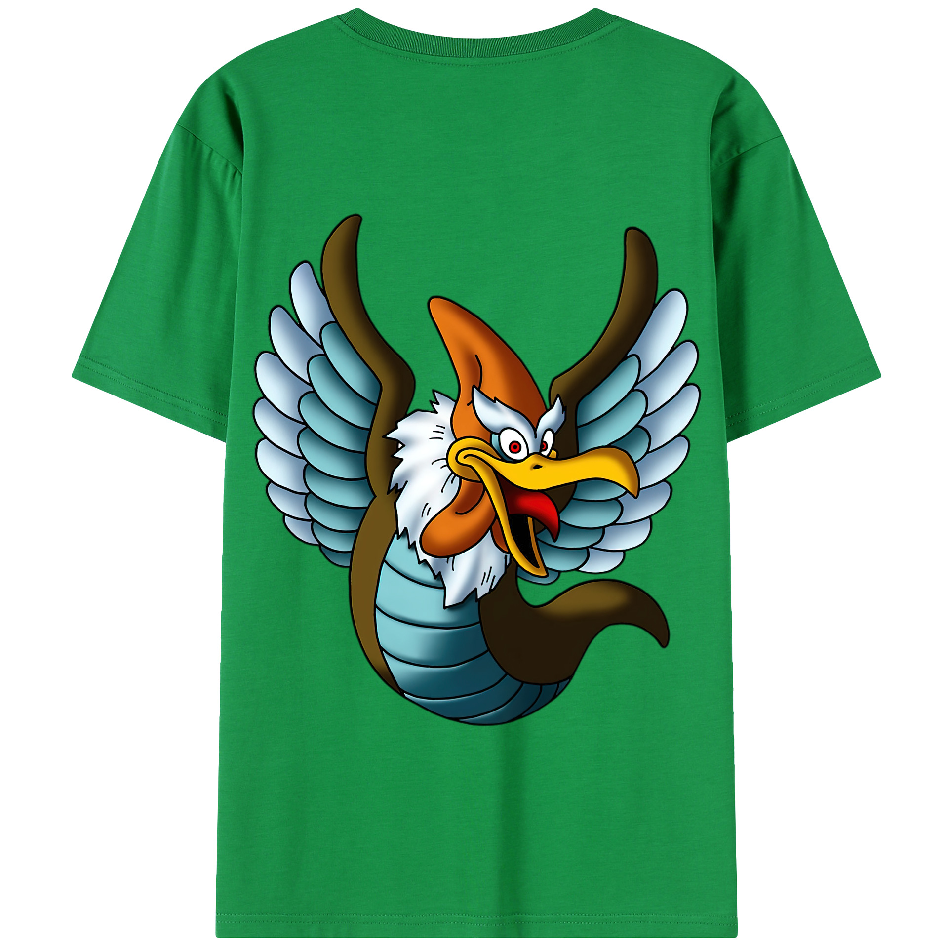 （画像用） ドラゴンクエスト Doragon Kuesuto Dragon Quest 綿100％半袖Tシャツ（背面プリント）