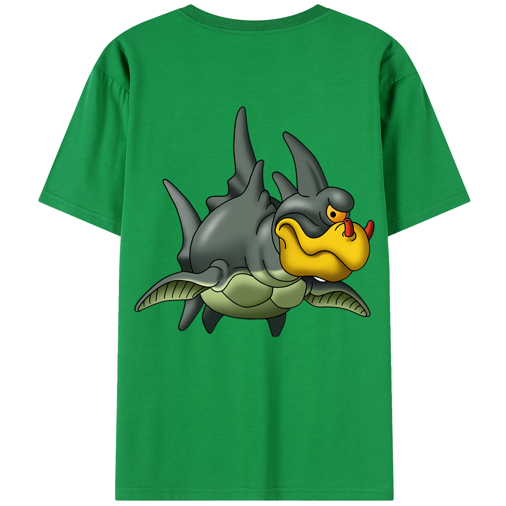 （画像用） ドラゴンクエスト Doragon Kuesuto Dragon Quest 綿100％半袖Tシャツ（背面プリント）
