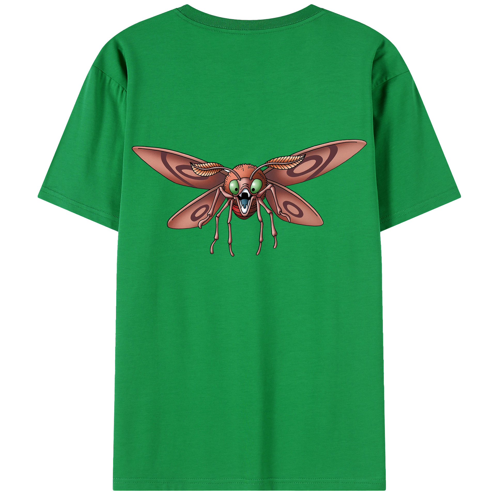 （画像用） ドラゴンクエスト Doragon Kuesuto Dragon Quest 綿100％半袖Tシャツ（背面プリント）
