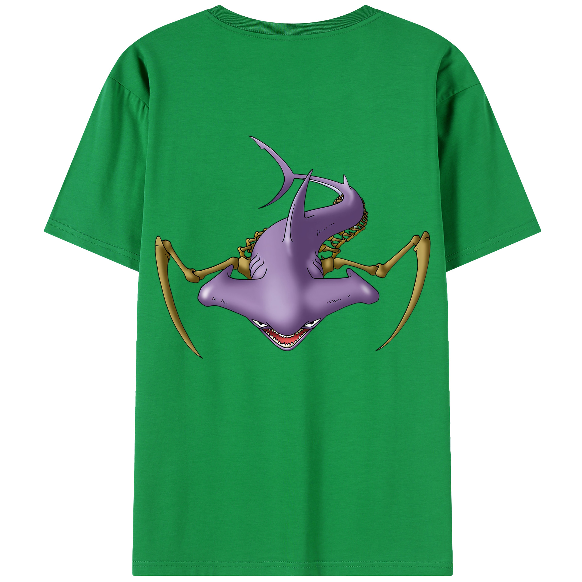 （画像用） ドラゴンクエスト Doragon Kuesuto Dragon Quest 綿100％半袖Tシャツ（背面プリント）