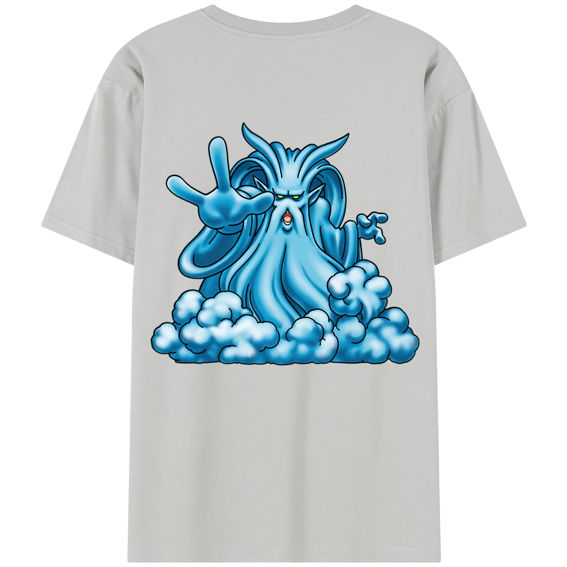 （画像用） ドラゴンクエスト Doragon Kuesuto Dragon Quest 綿100％半袖Tシャツ（背面プリント）