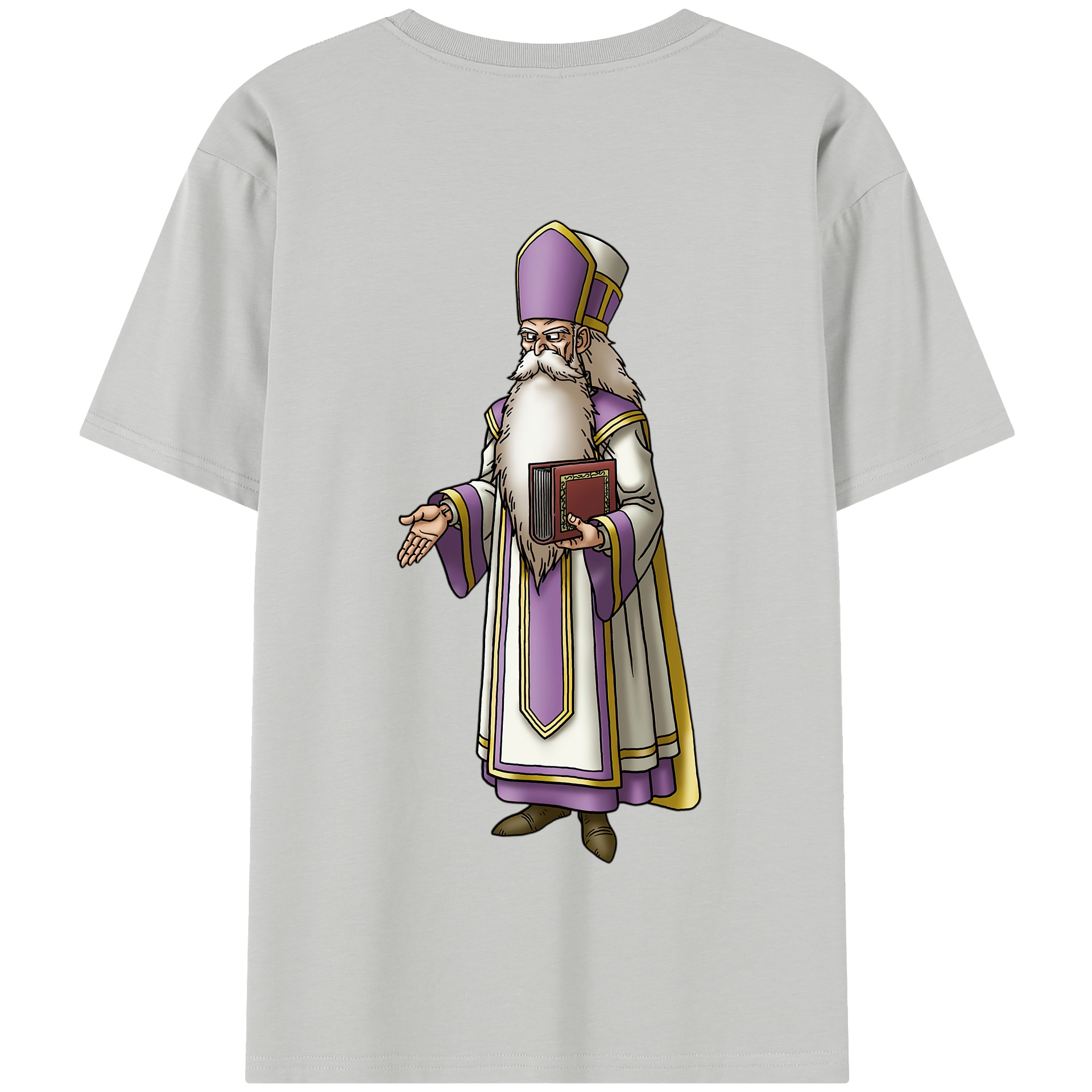 （画像用） ドラゴンクエスト Doragon Kuesuto Dragon Quest 綿100％半袖Tシャツ（背面プリント）
