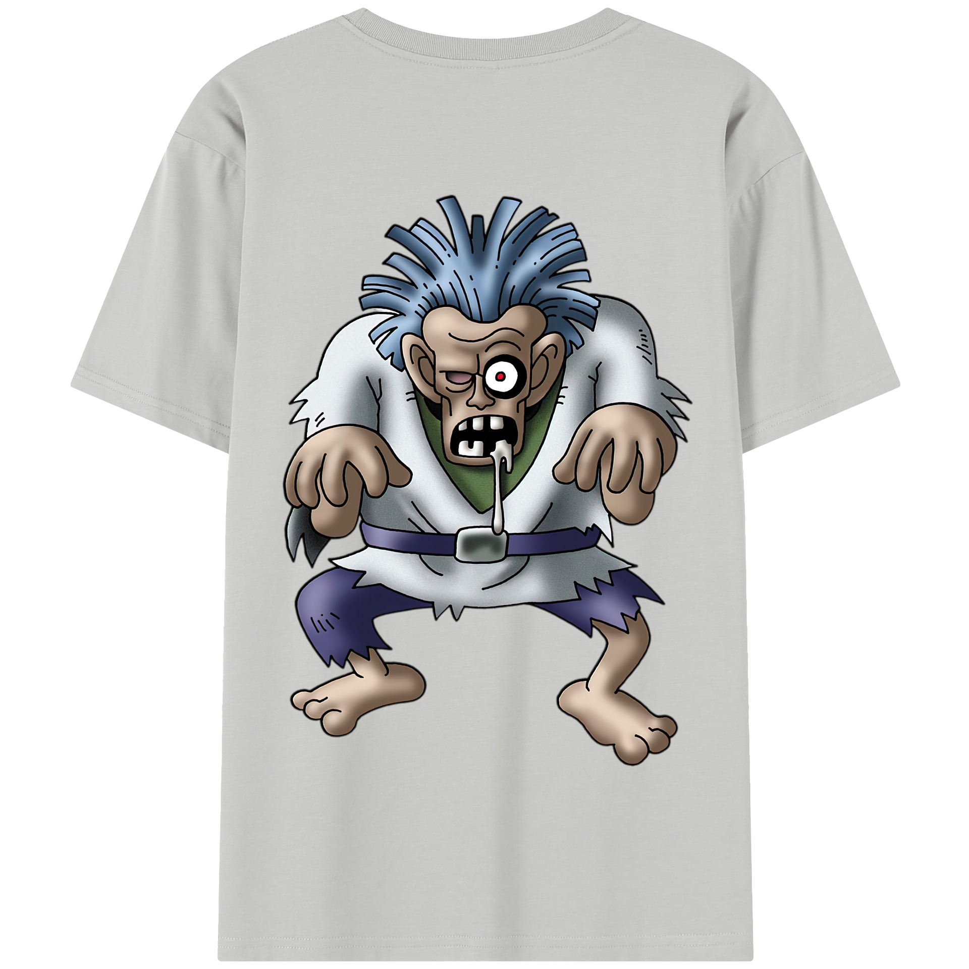 （画像用） ドラゴンクエスト Doragon Kuesuto Dragon Quest 綿100％半袖Tシャツ（背面プリント）