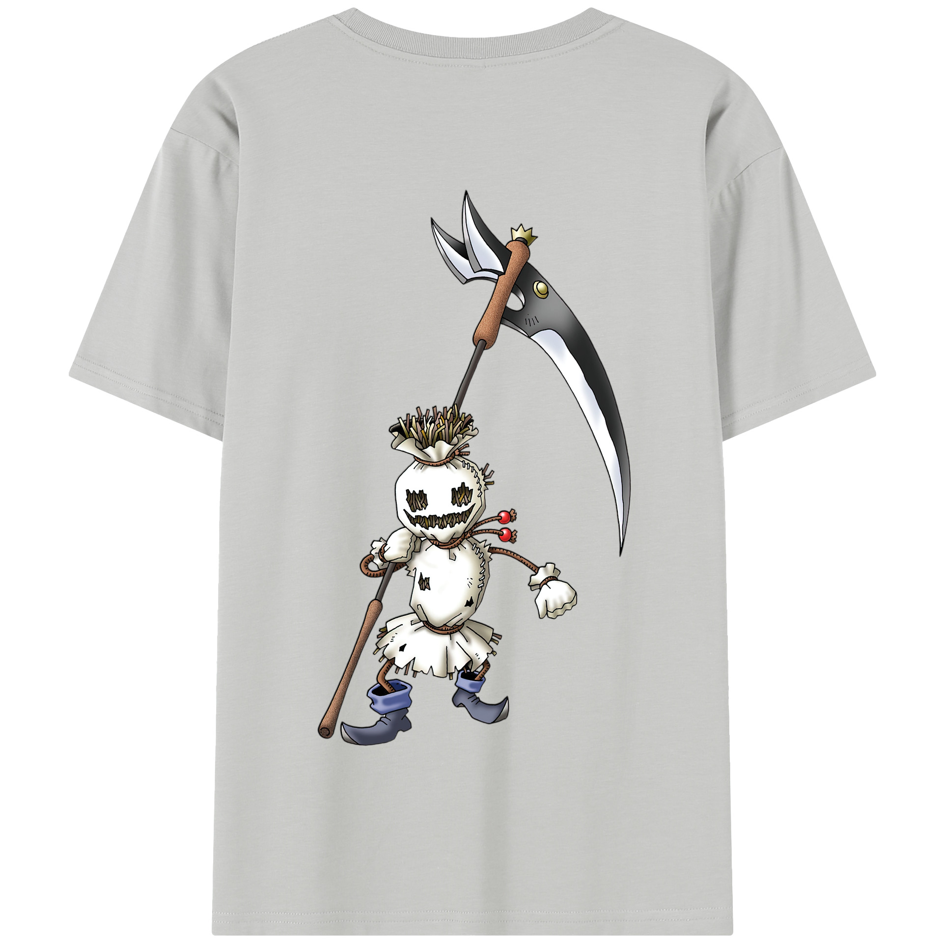 （画像用） ドラゴンクエスト Doragon Kuesuto Dragon Quest 綿100％半袖Tシャツ（背面プリント）