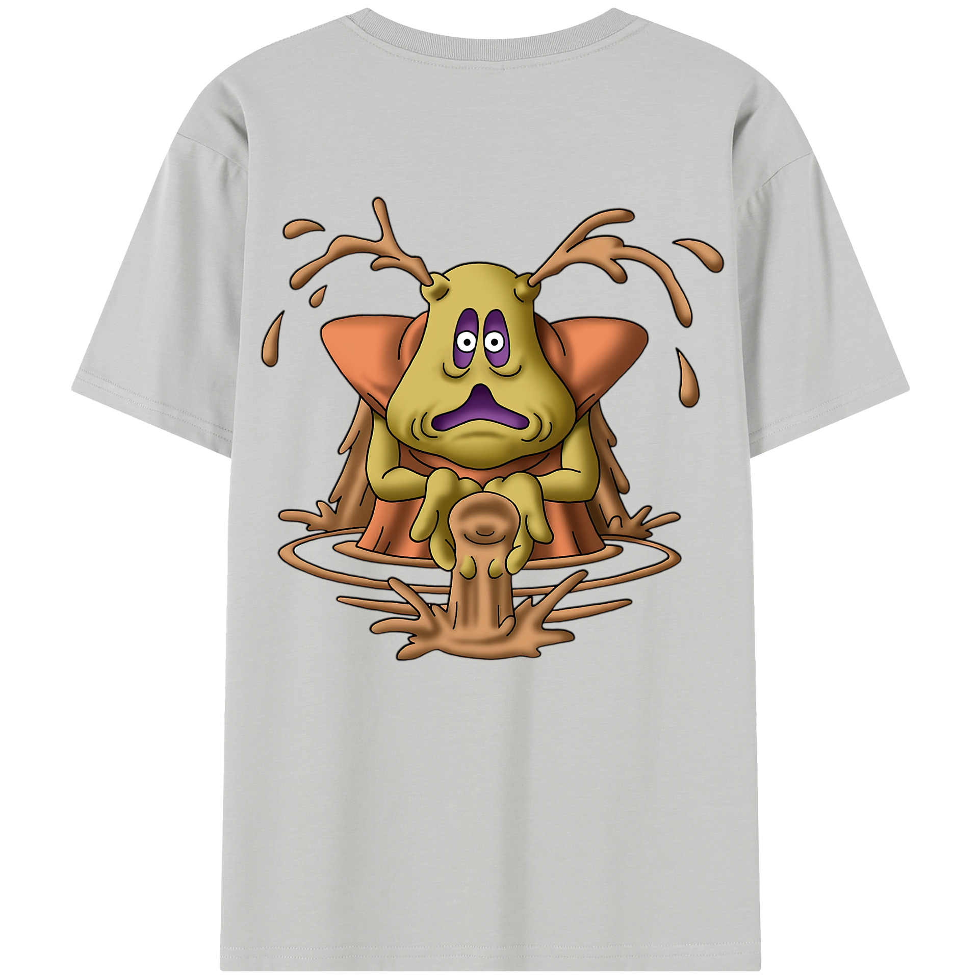 （画像用） ドラゴンクエスト Doragon Kuesuto Dragon Quest 綿100％半袖Tシャツ（背面プリント）