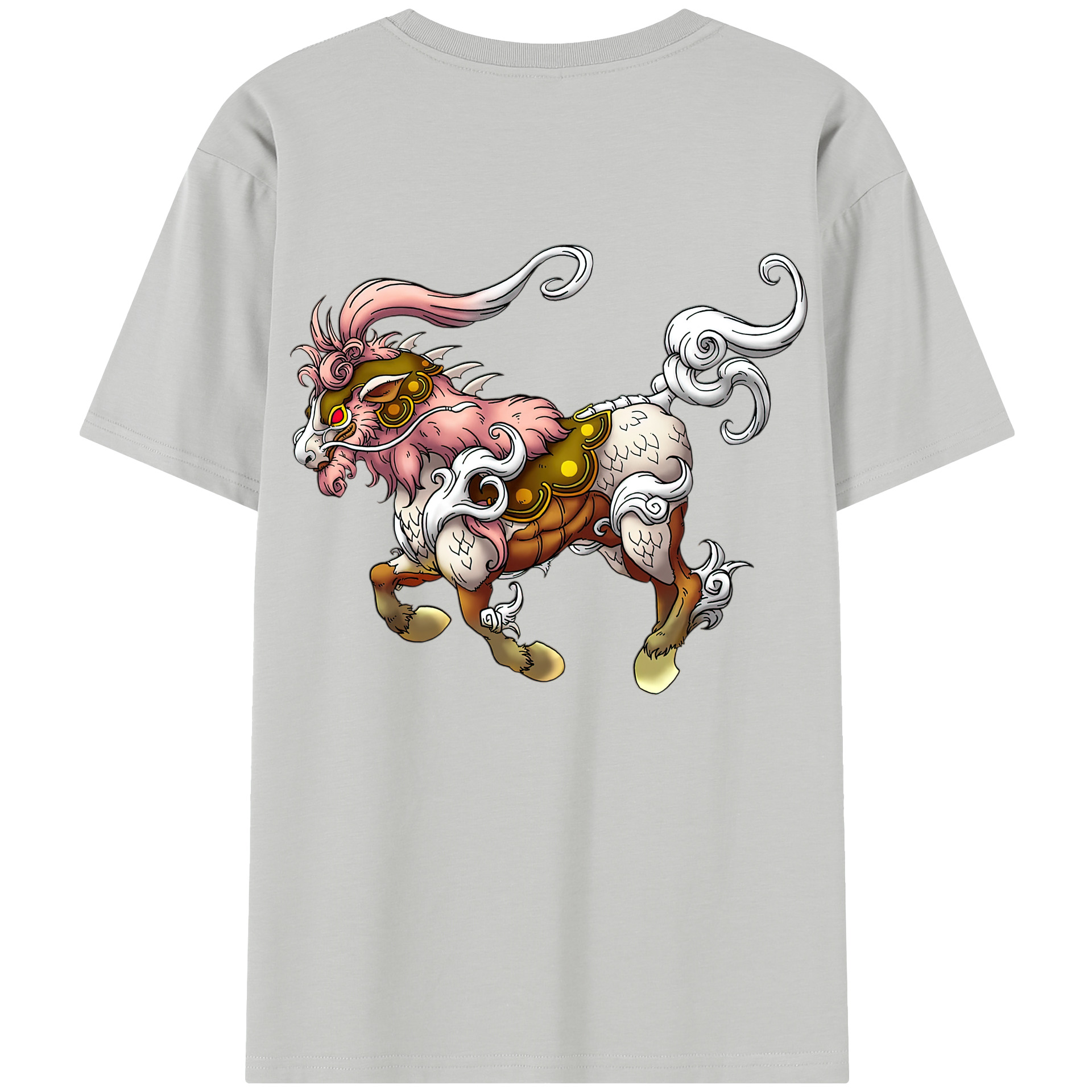 （画像用） ドラゴンクエスト Doragon Kuesuto Dragon Quest 綿100％半袖Tシャツ（背面プリント）