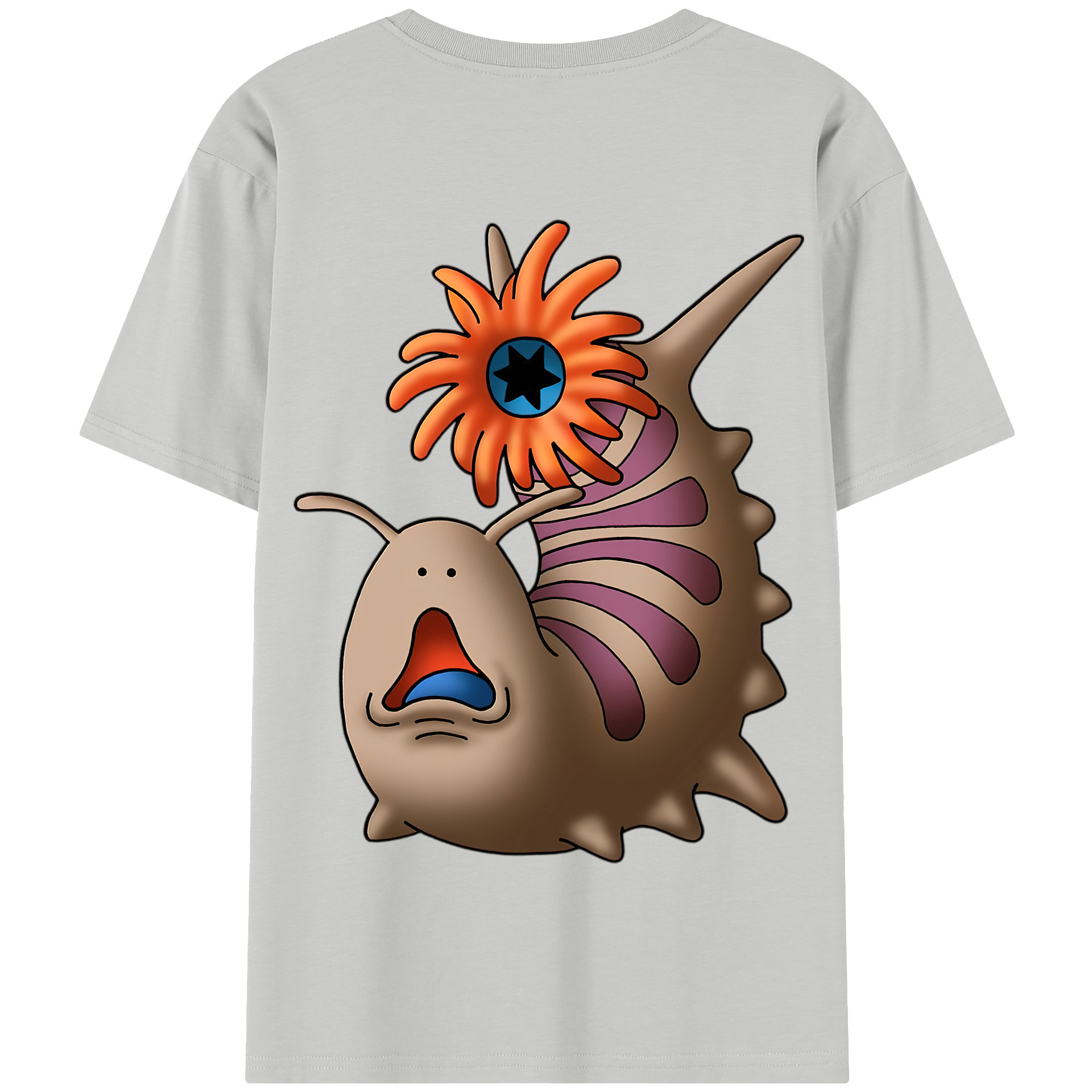 （画像用） ドラゴンクエスト Doragon Kuesuto Dragon Quest 綿100％半袖Tシャツ（背面プリント）