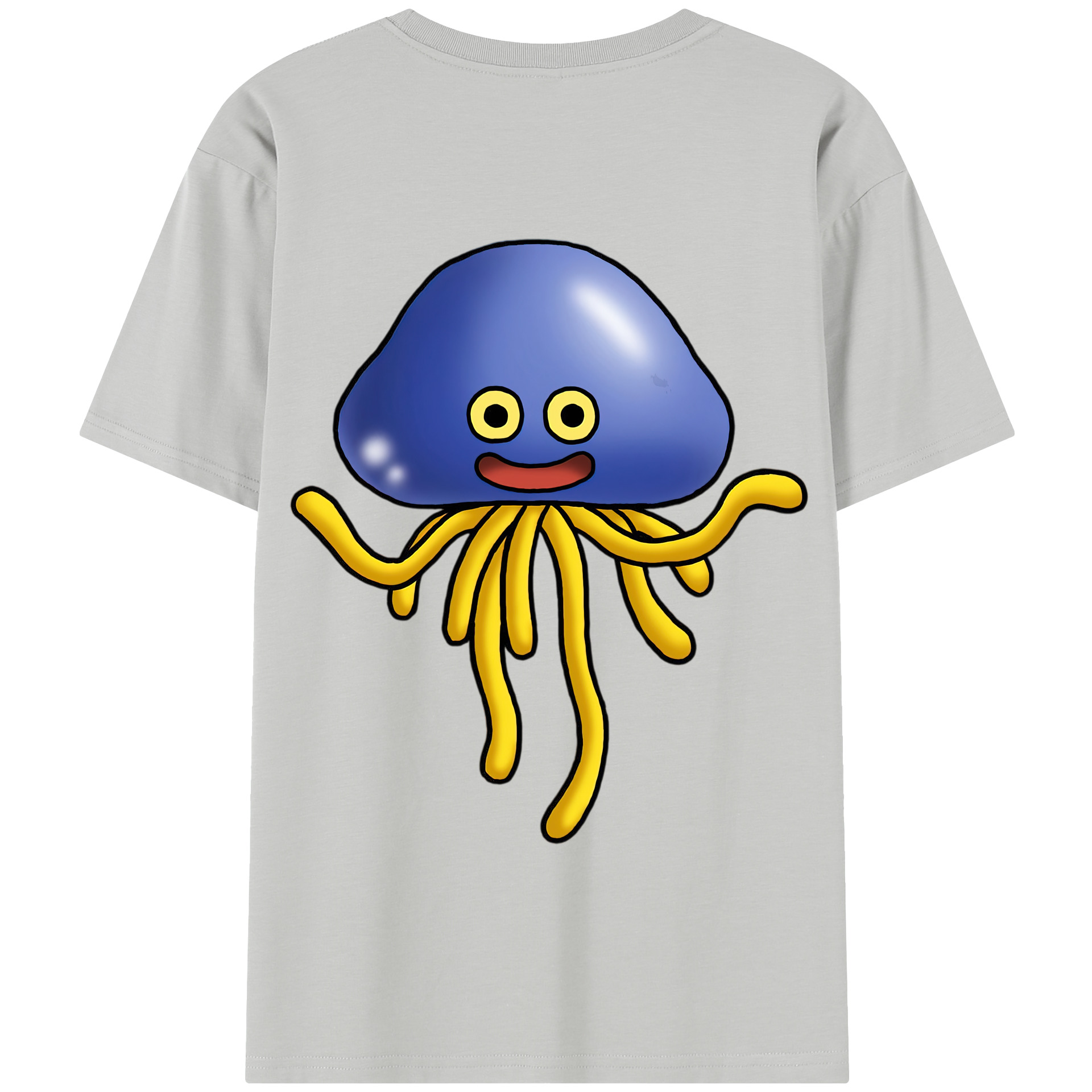 （画像用） ドラゴンクエスト Doragon Kuesuto Dragon Quest 綿100％半袖Tシャツ（背面プリント）