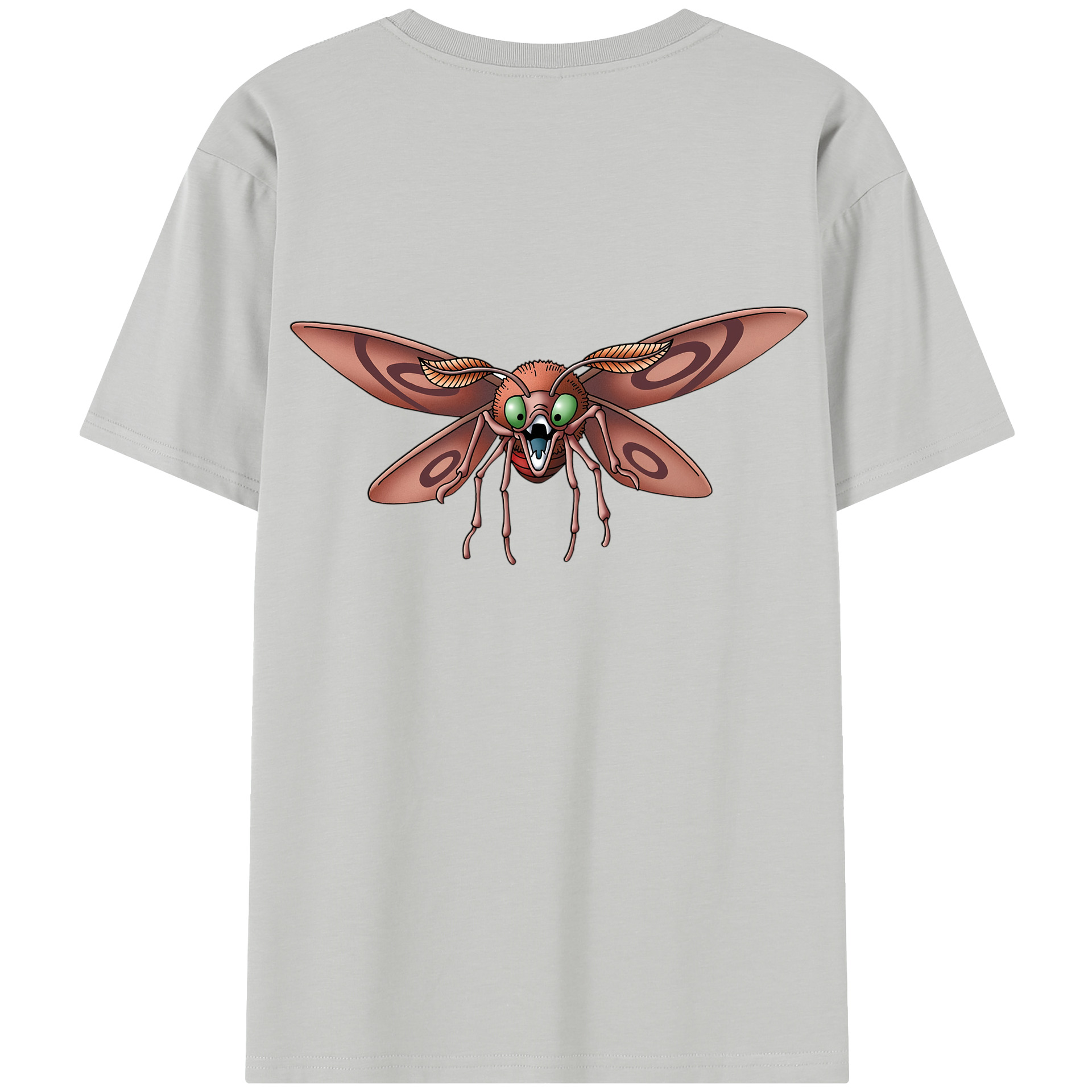 （画像用） ドラゴンクエスト Doragon Kuesuto Dragon Quest 綿100％半袖Tシャツ（背面プリント）
