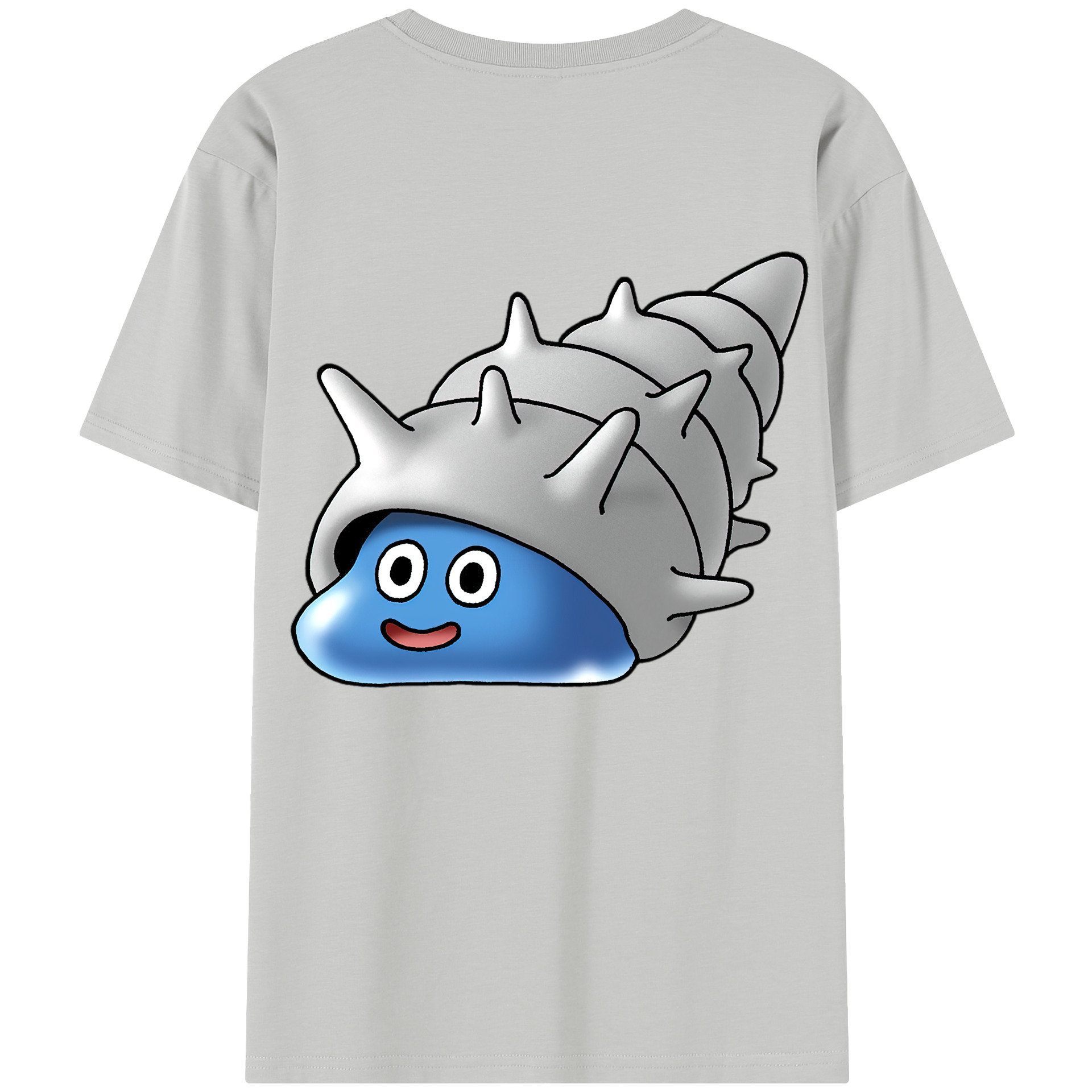（画像用） ドラゴンクエスト Doragon Kuesuto Dragon Quest 綿100％半袖Tシャツ（背面プリント）