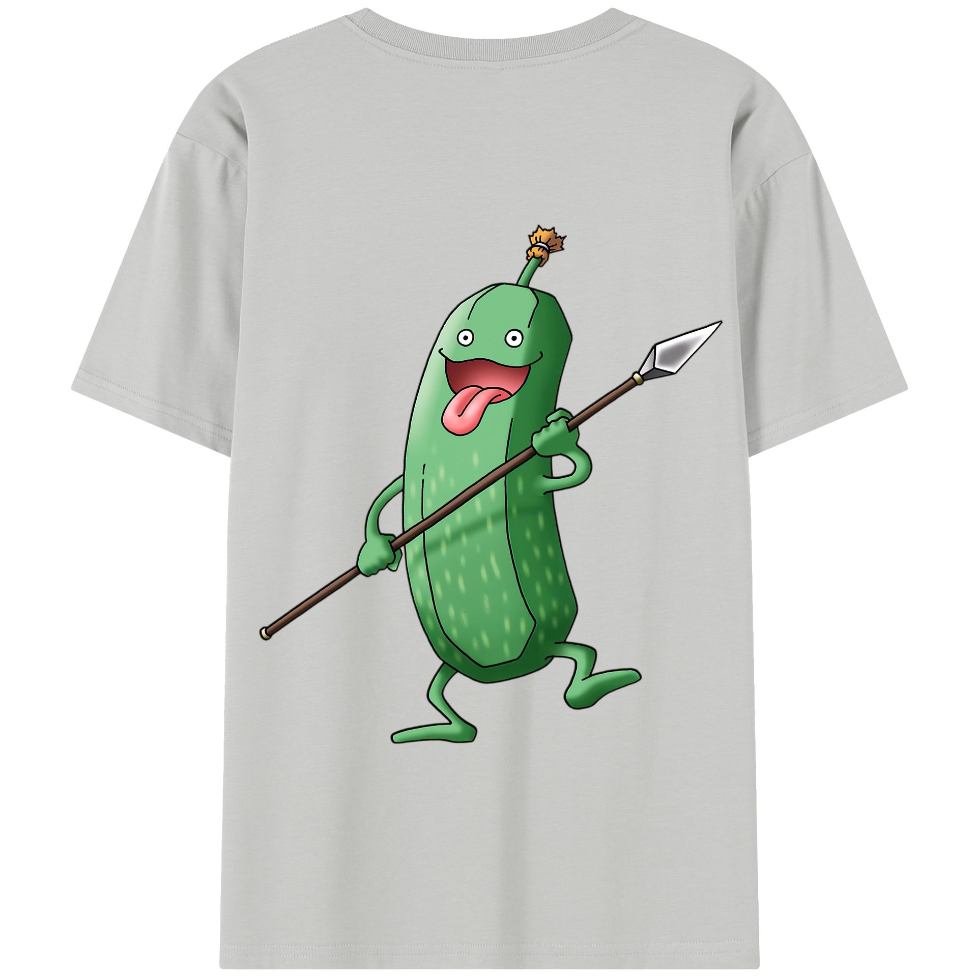 （画像用） ドラゴンクエスト Doragon Kuesuto Dragon Quest 綿100％半袖Tシャツ（背面プリント）