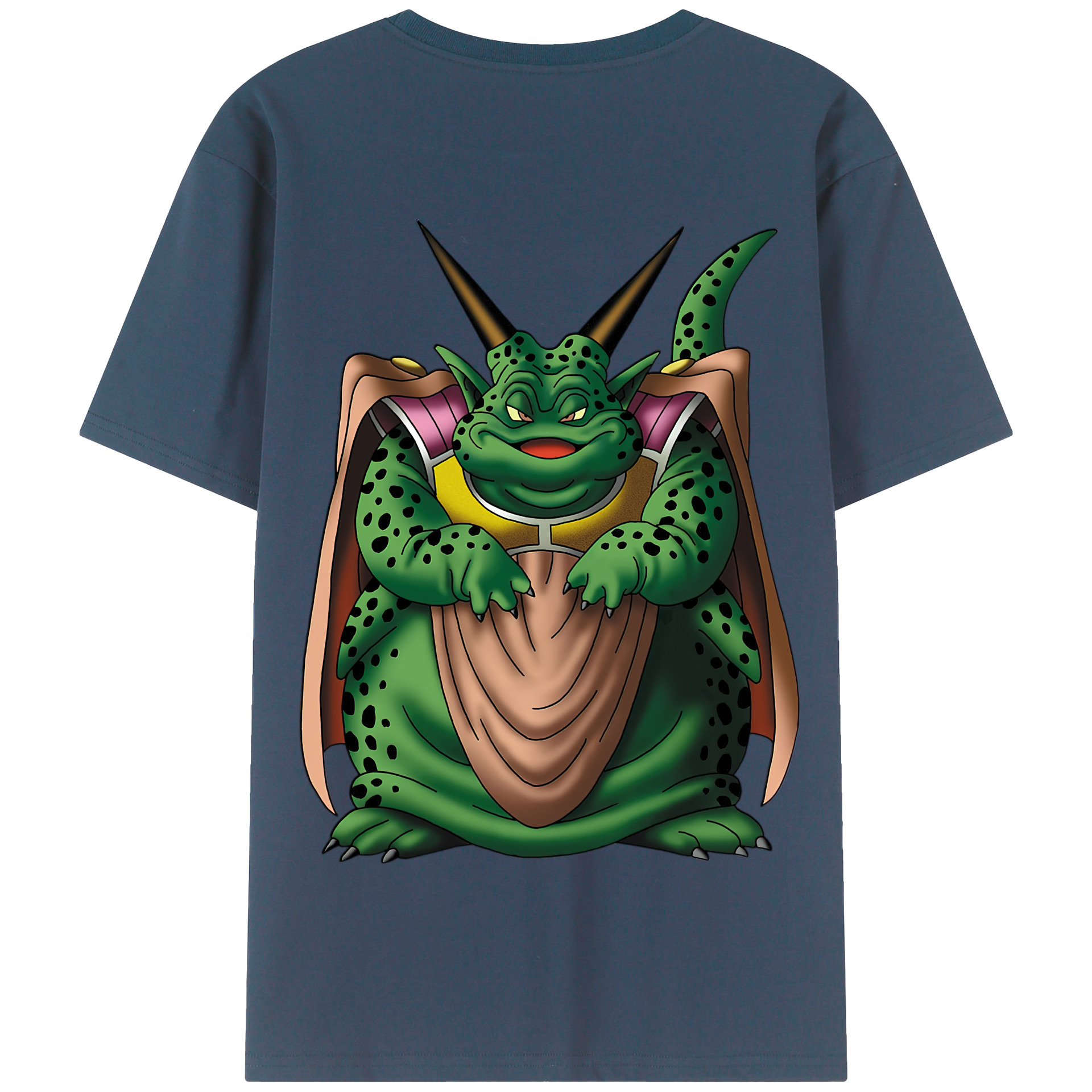 （画像用） ドラゴンクエスト Doragon Kuesuto Dragon Quest 綿100％半袖Tシャツ（背面プリント）