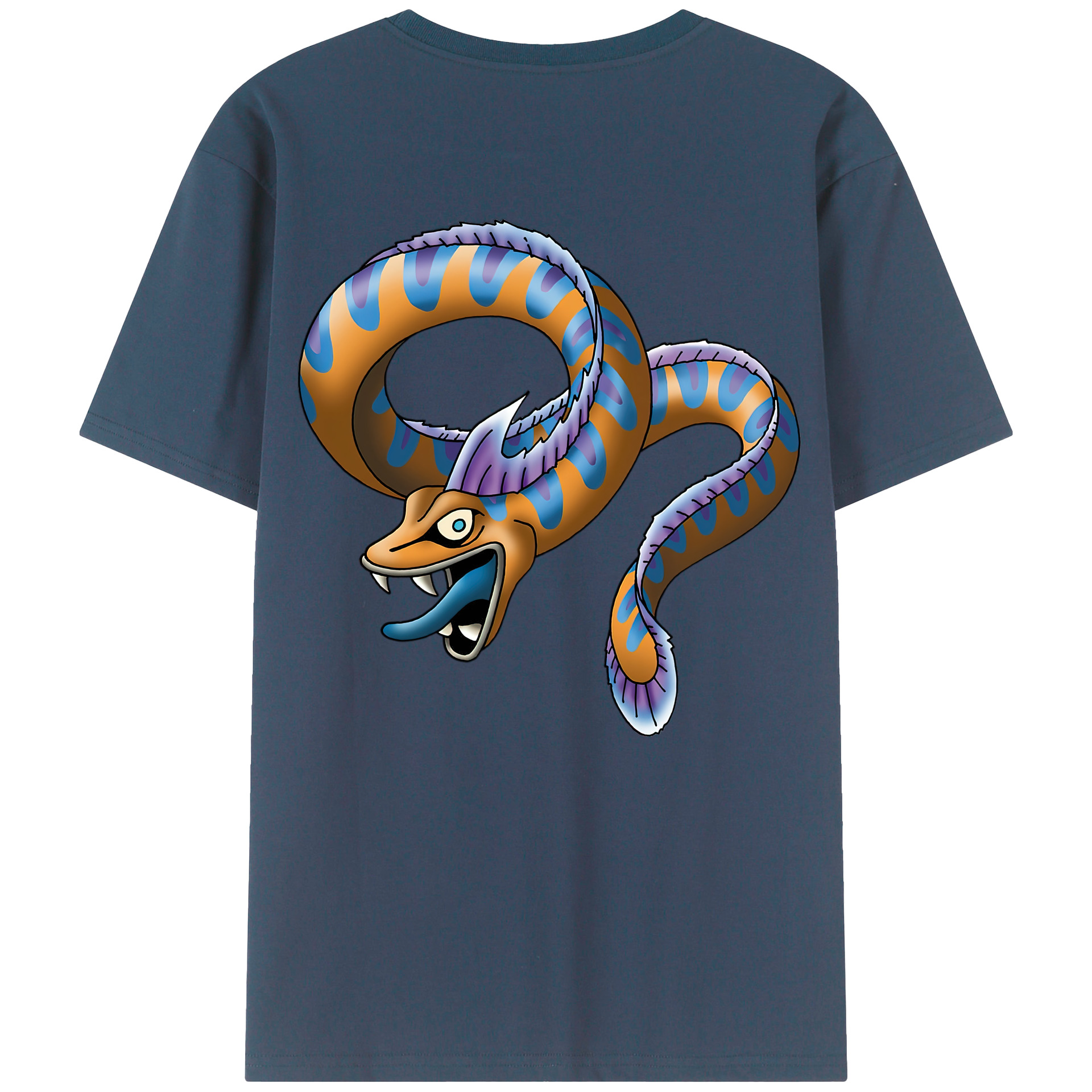 （画像用） ドラゴンクエスト Doragon Kuesuto Dragon Quest 綿100％半袖Tシャツ（背面プリント）