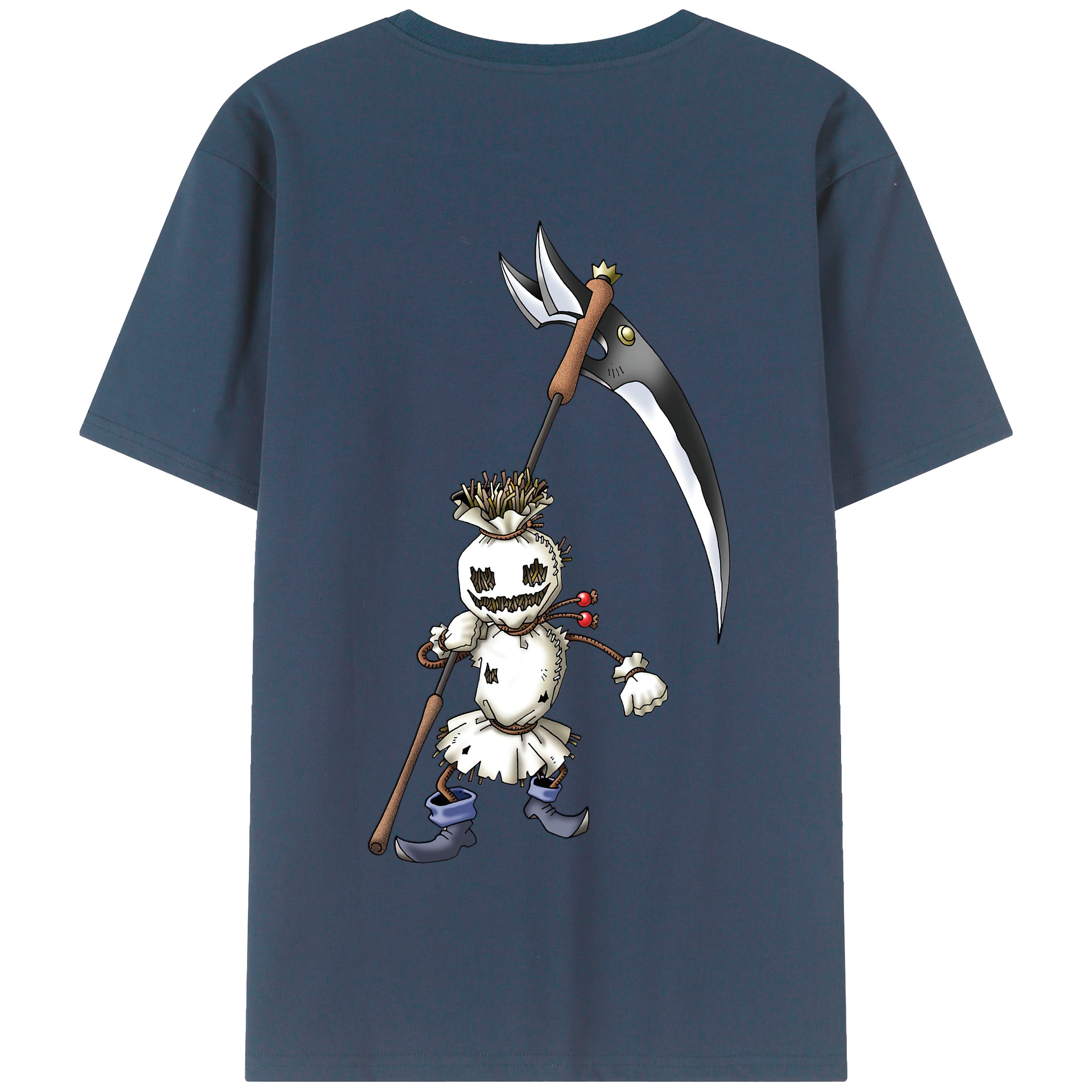 （画像用） ドラゴンクエスト Doragon Kuesuto Dragon Quest 綿100％半袖Tシャツ（背面プリント）