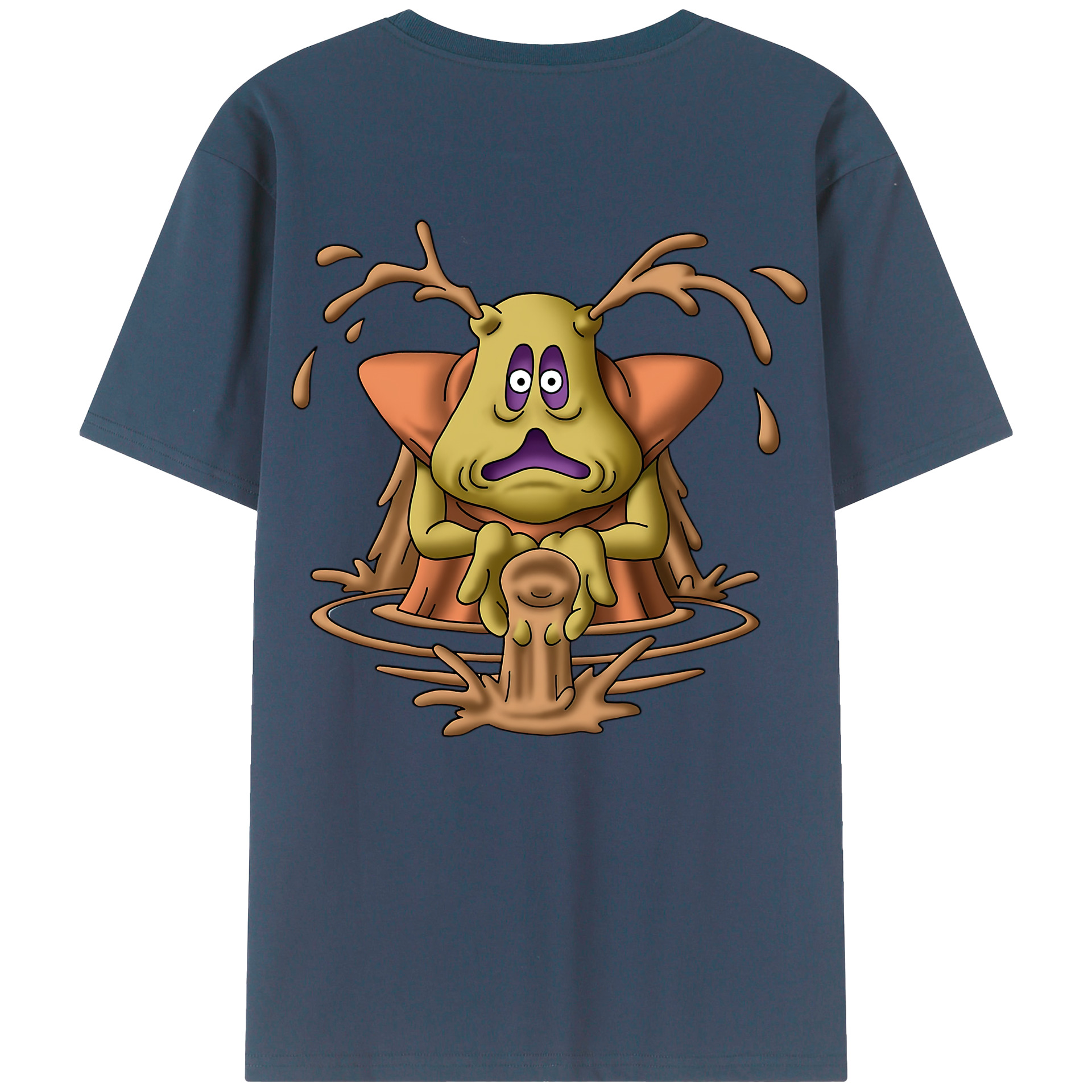 （画像用） ドラゴンクエスト Doragon Kuesuto Dragon Quest 綿100％半袖Tシャツ（背面プリント）