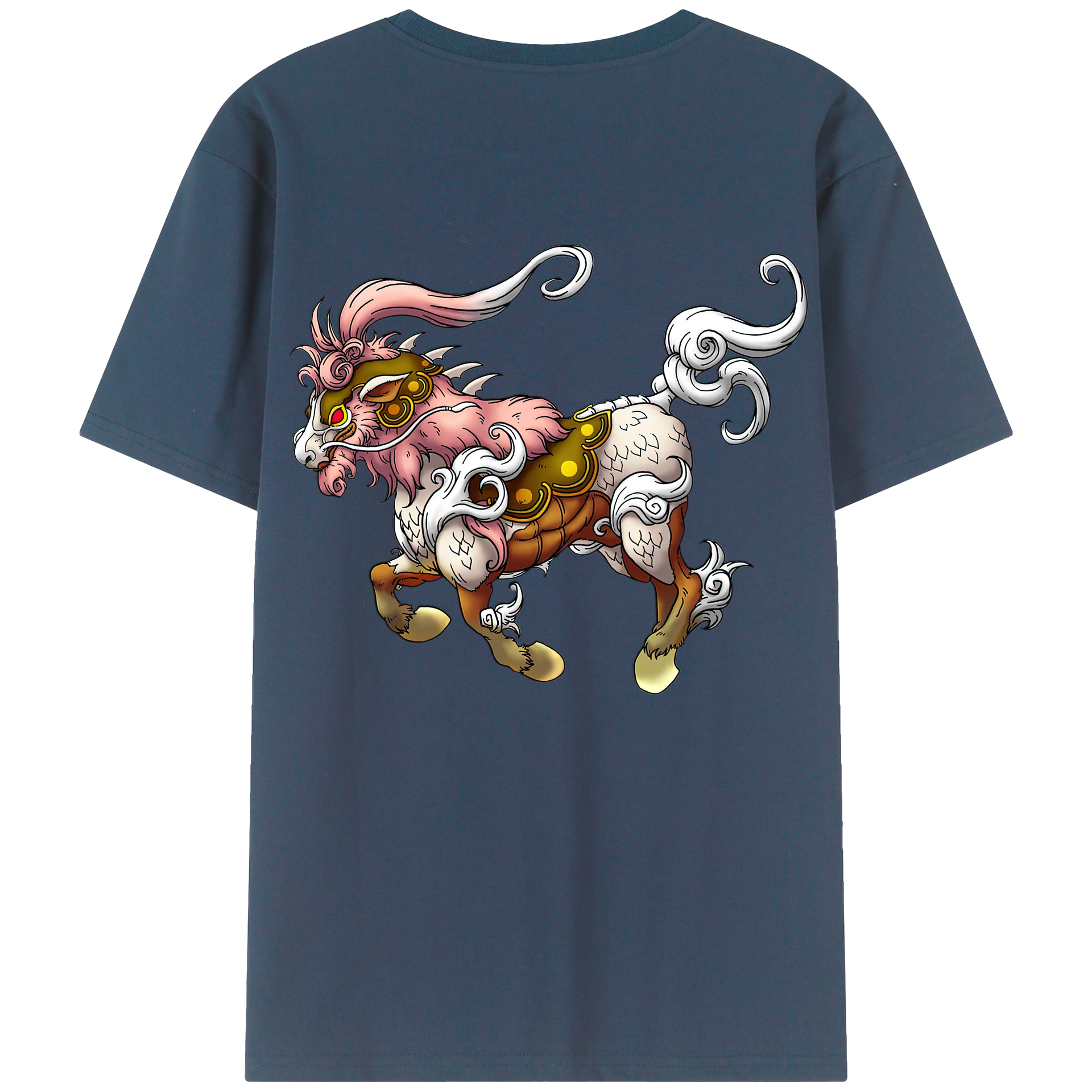 （画像用） ドラゴンクエスト Doragon Kuesuto Dragon Quest 綿100％半袖Tシャツ（背面プリント）