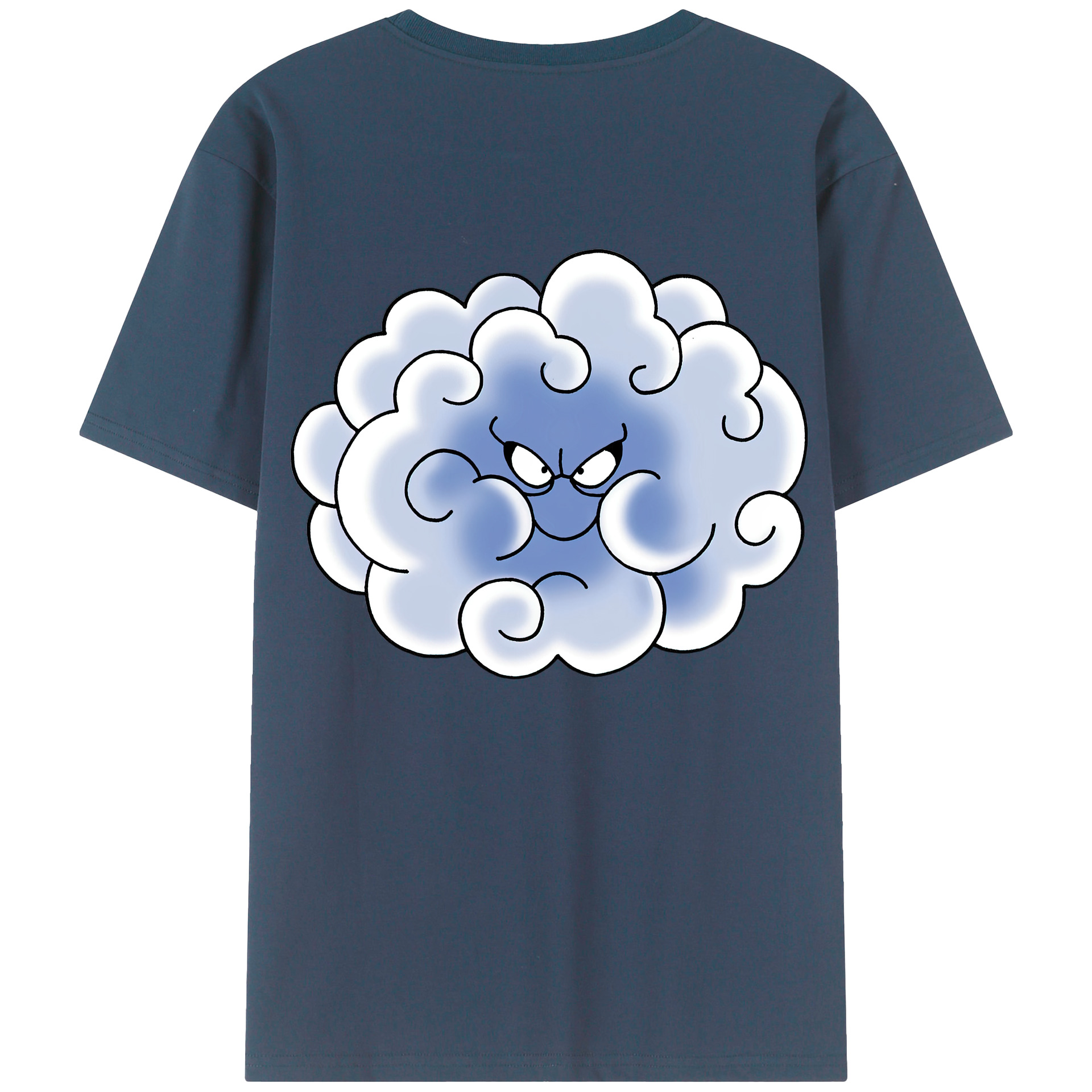（画像用） ドラゴンクエスト Doragon Kuesuto Dragon Quest 綿100％半袖Tシャツ（背面プリント）