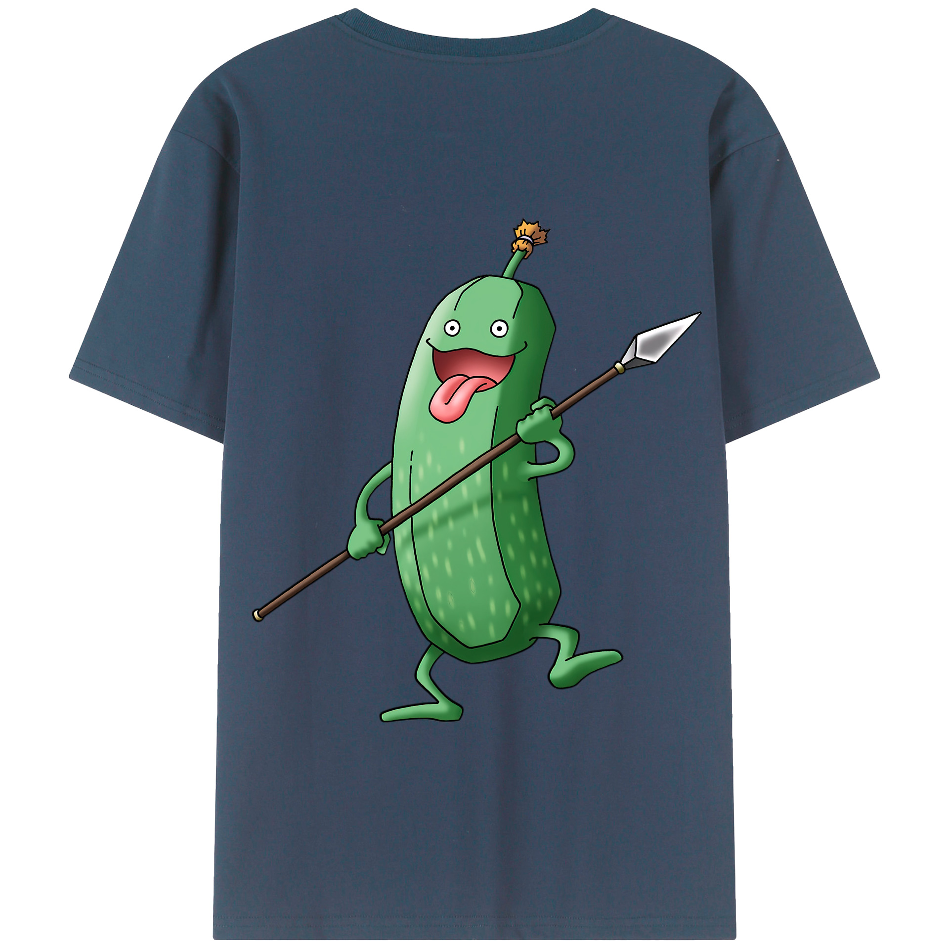（画像用） ドラゴンクエスト Doragon Kuesuto Dragon Quest 綿100％半袖Tシャツ（背面プリント）