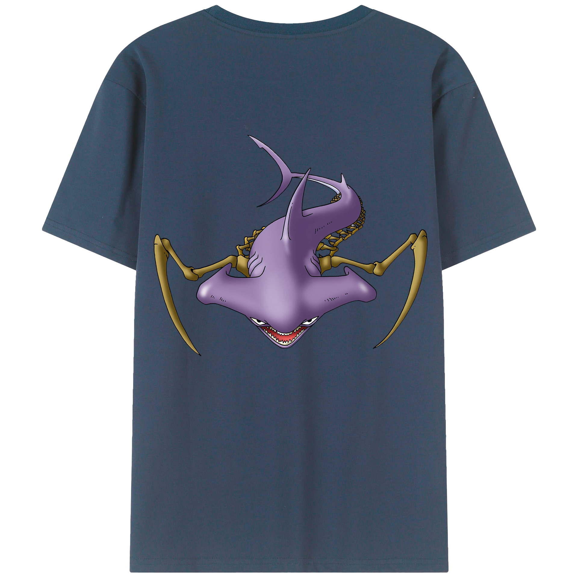 （画像用） ドラゴンクエスト Doragon Kuesuto Dragon Quest 綿100％半袖Tシャツ（背面プリント）