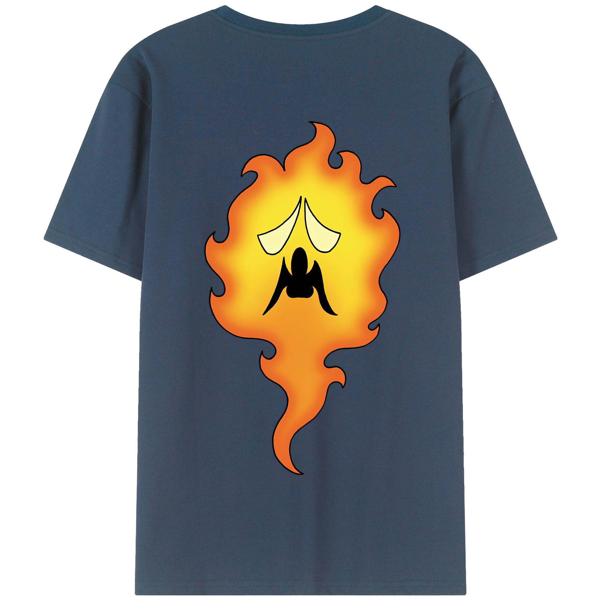 （画像用） ドラゴンクエスト Doragon Kuesuto Dragon Quest 綿100％半袖Tシャツ（背面プリント）